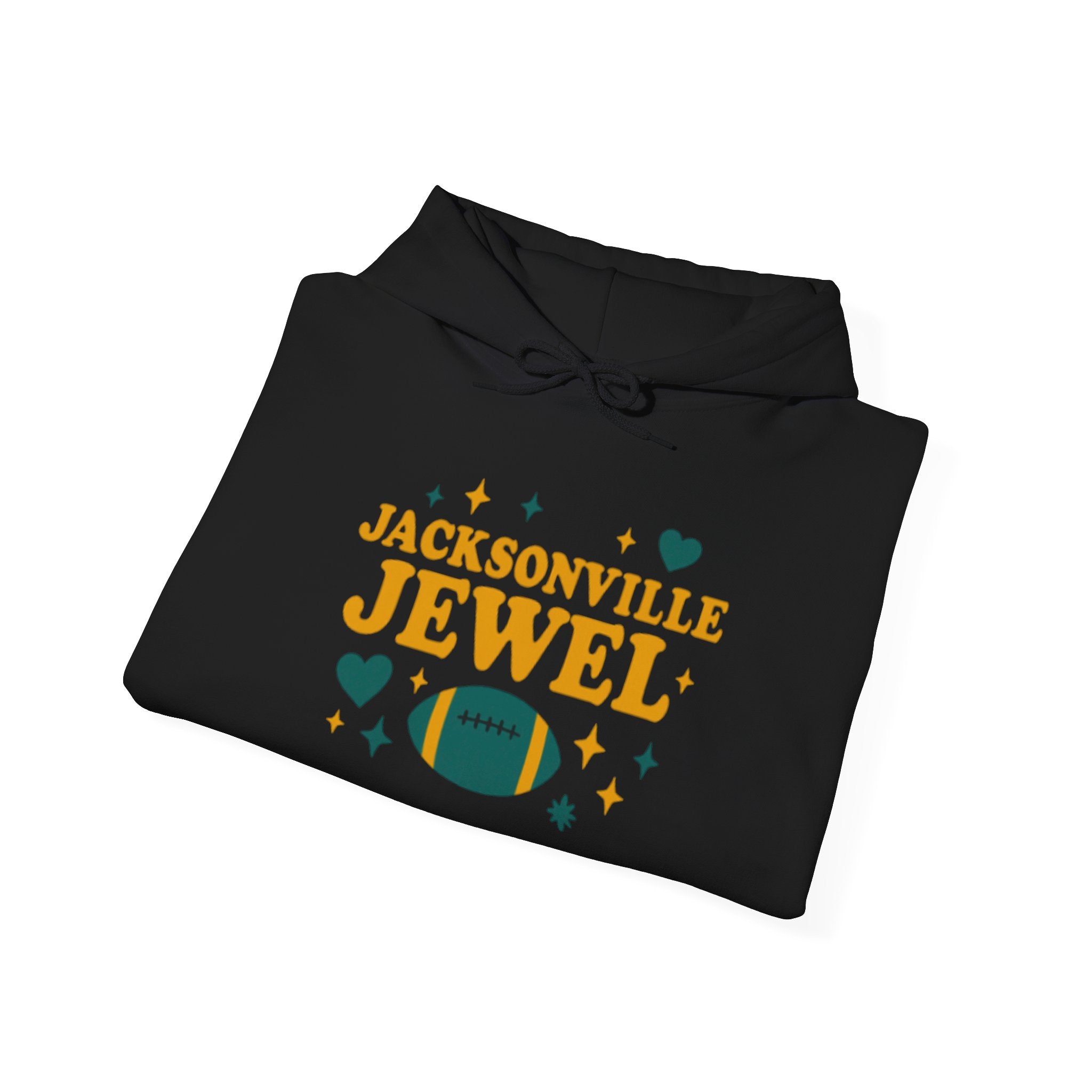 Jacksonville Jewel Football Hoodie — Retro Sparkle Fan Sweatshirt
