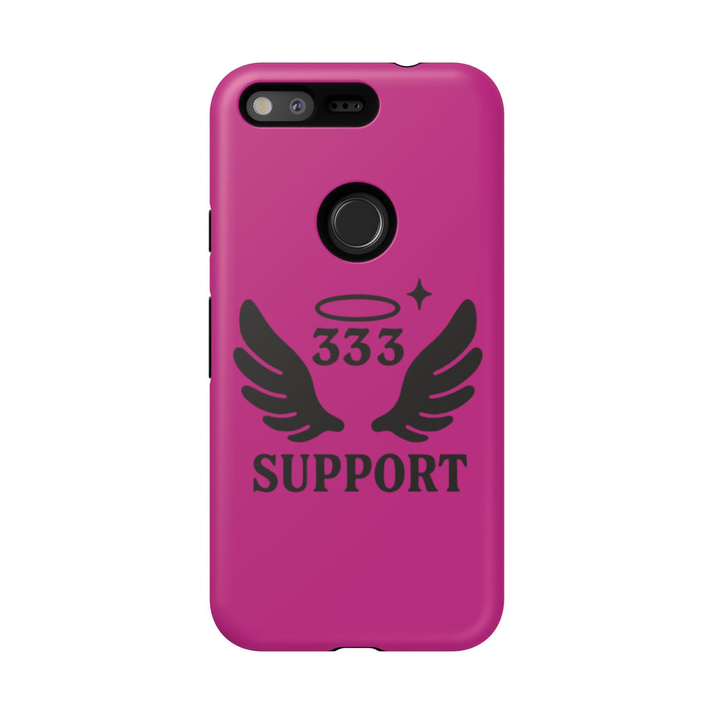 Black & Pink 333 Support Phone Case