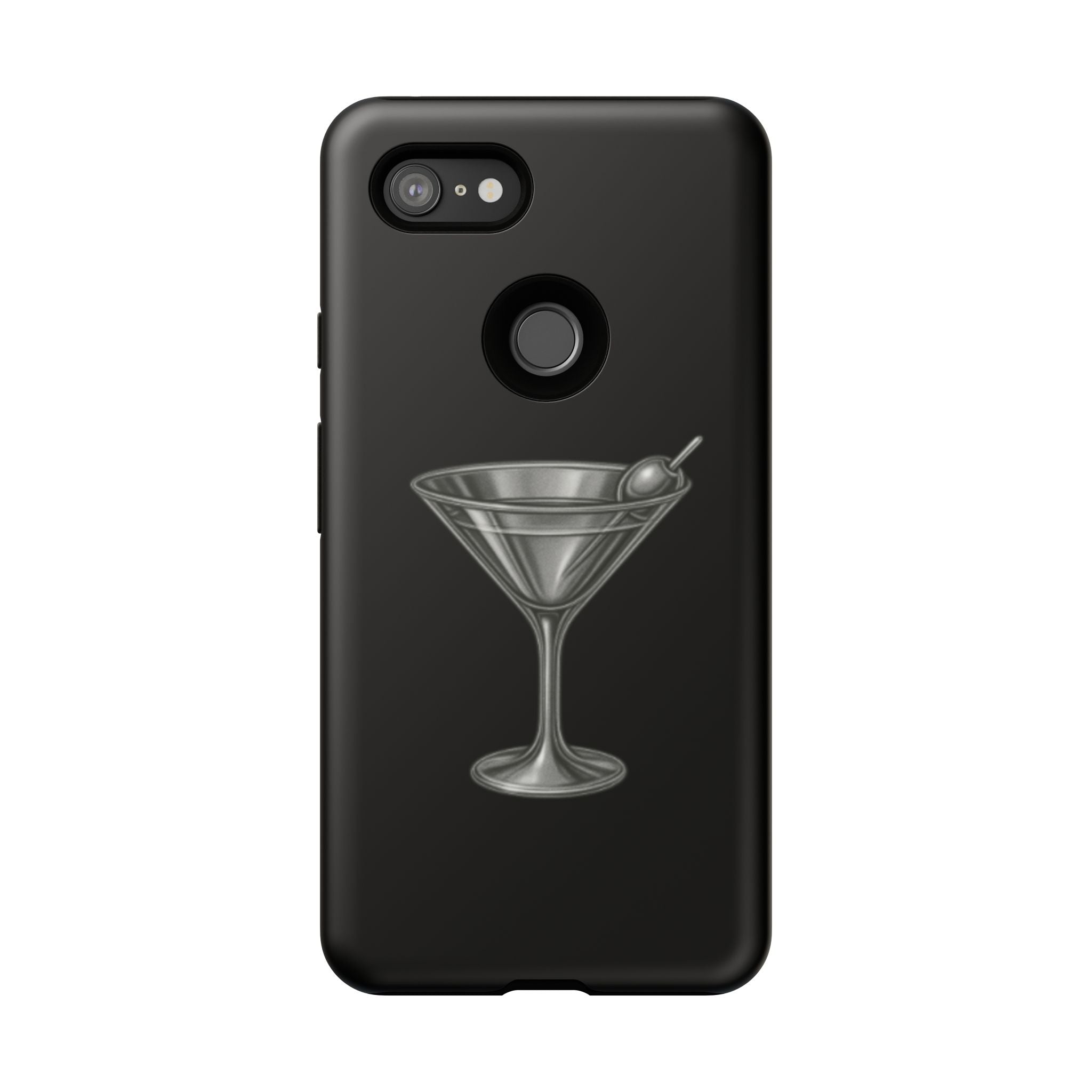 Silver Martini Tough Case Black