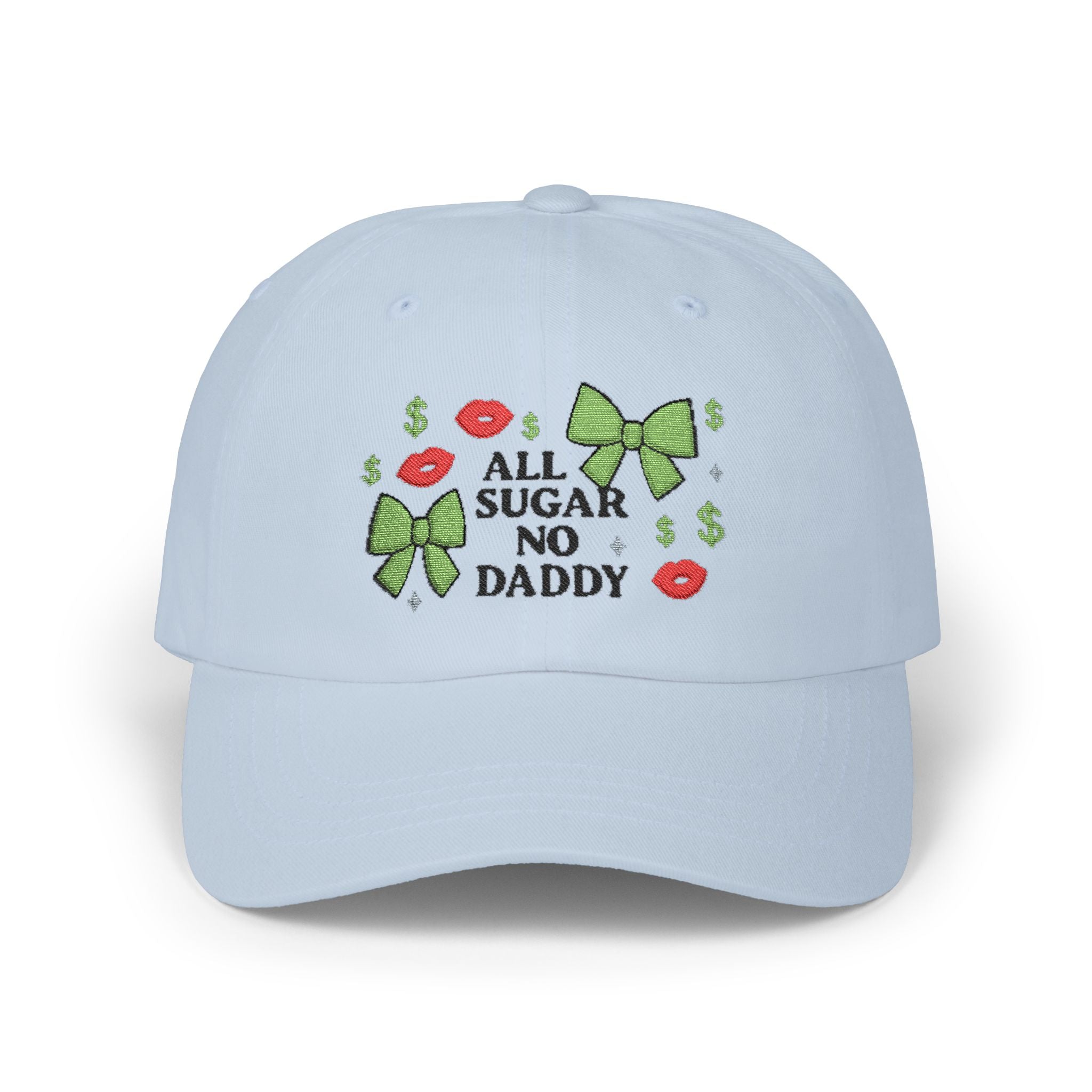 "All Sugar No Daddy" Money Bows Graphic Dad Cap