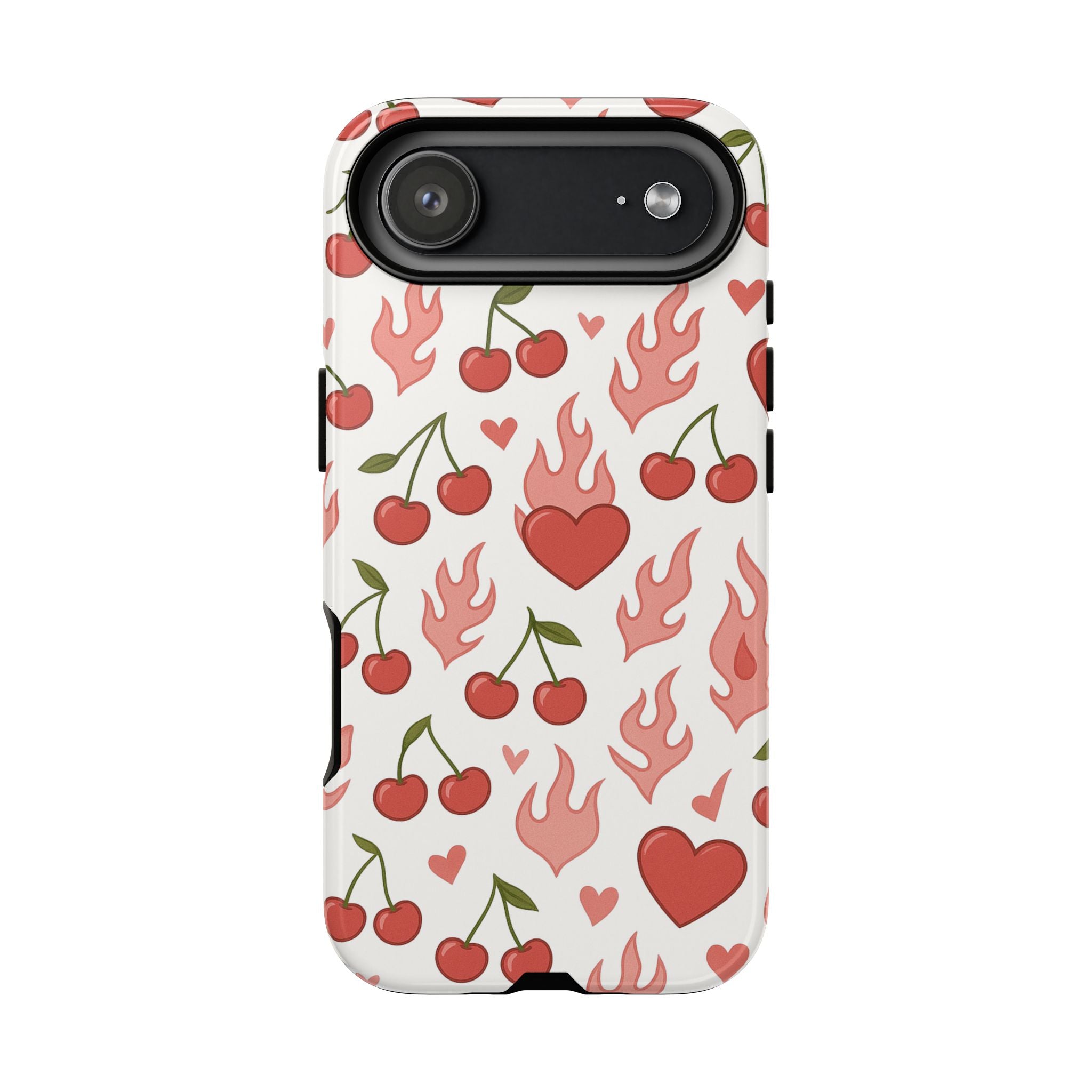 Pink Flaming Heart Phone Case