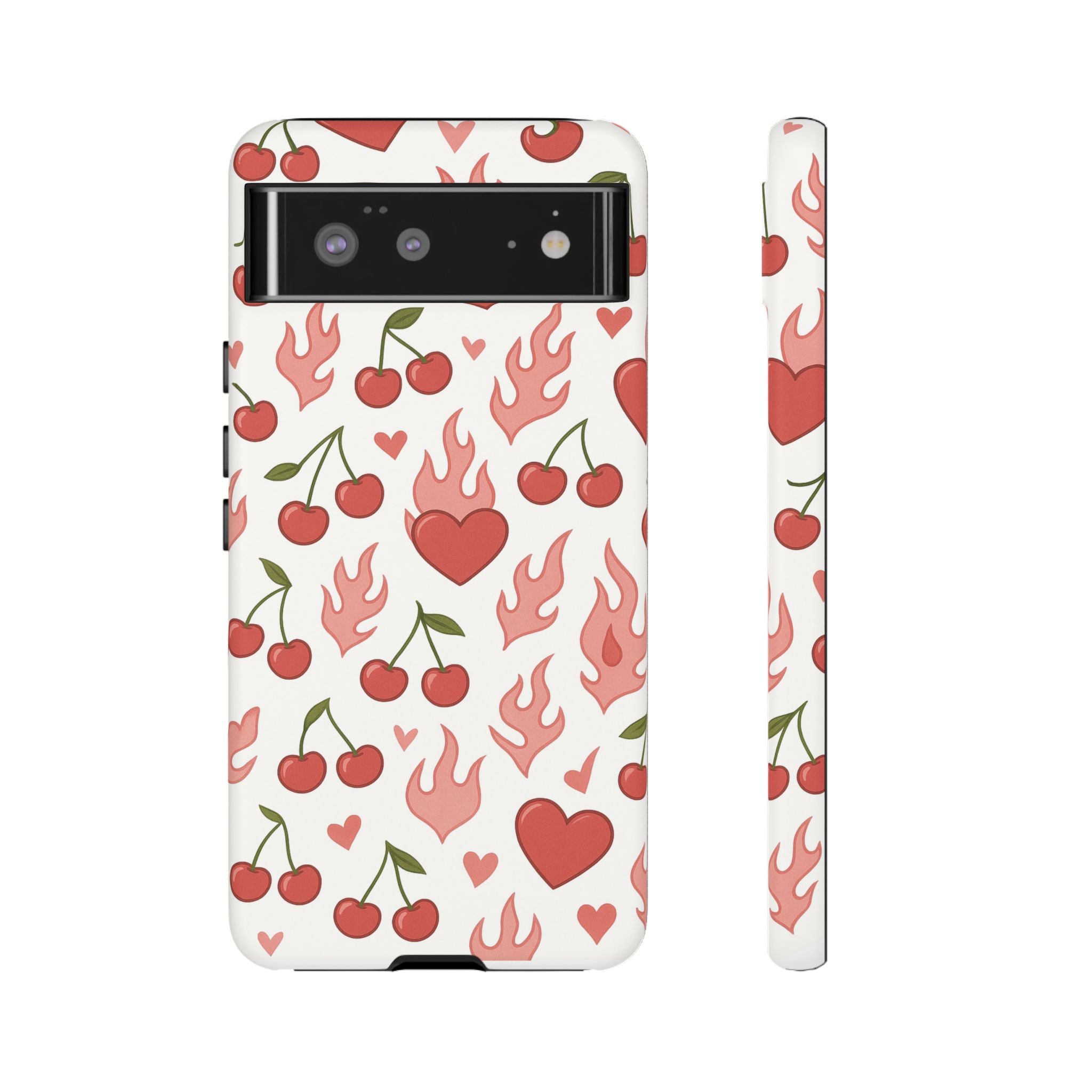 Pink Flaming Heart Phone Case