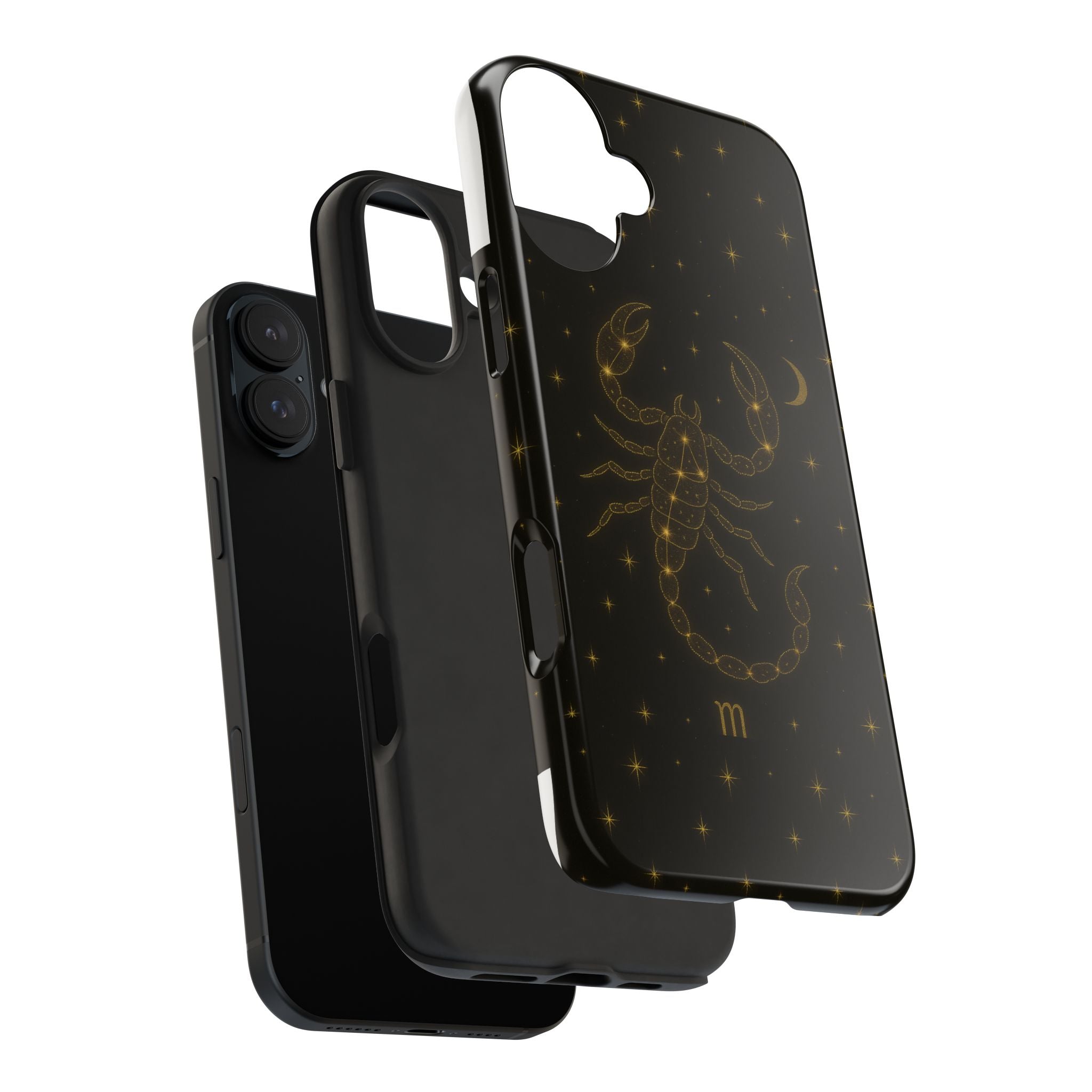 Scorpio Constellation Tough Phone Case — Black & Gold Zodiac Protection