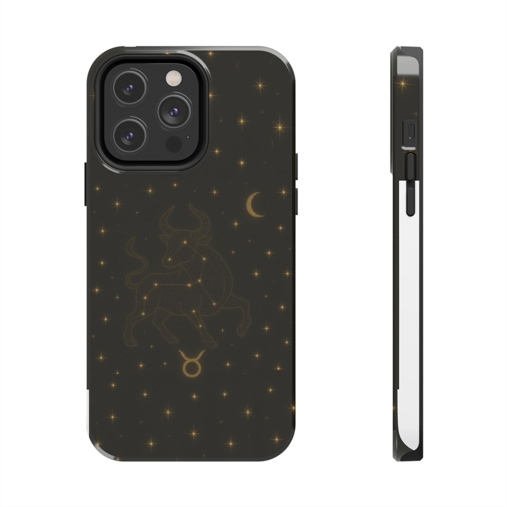 Taurus Constellation Tough Phone Case — Gold Zodiac Bull Phone Case