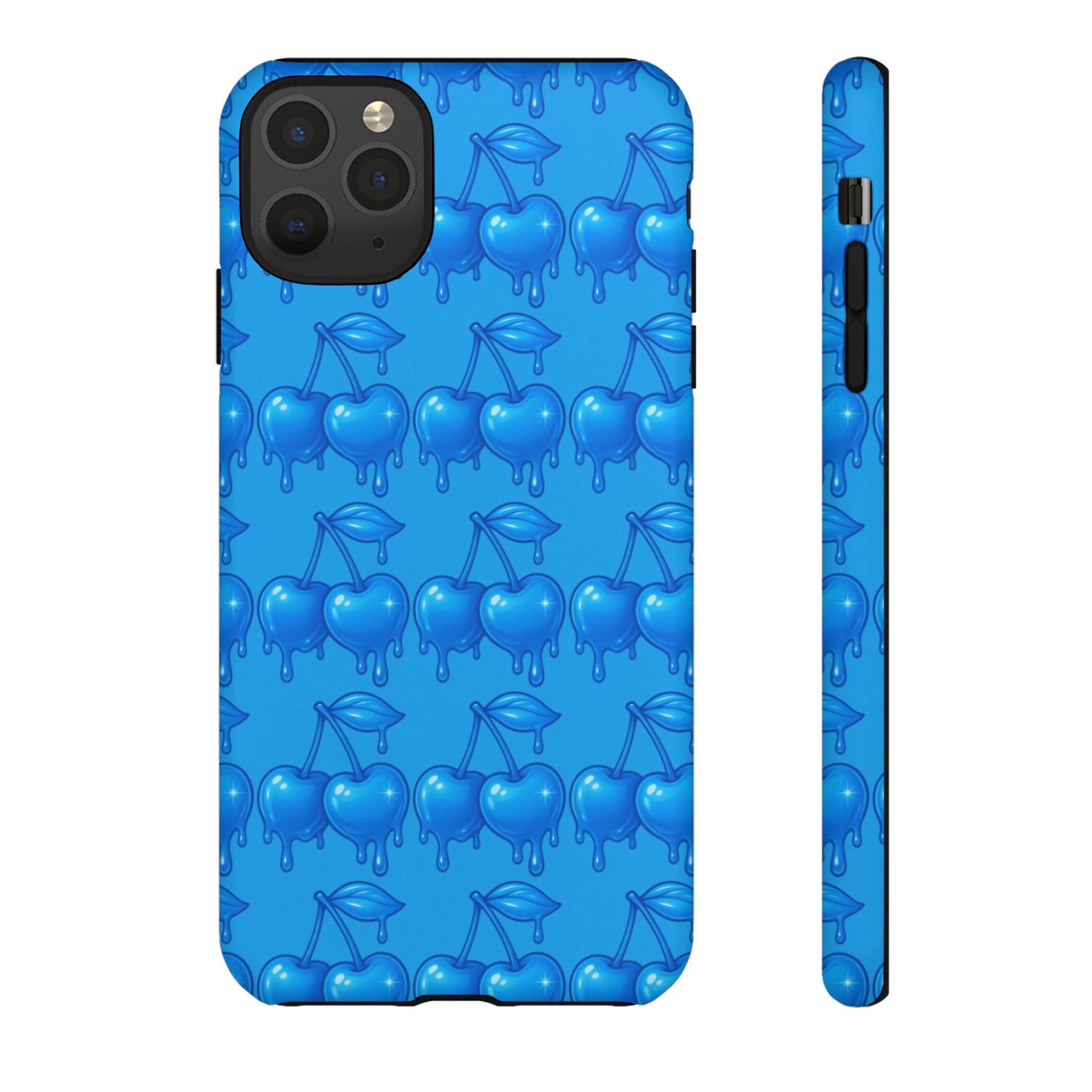 Blue Dripping Cherry Tough Phone Case