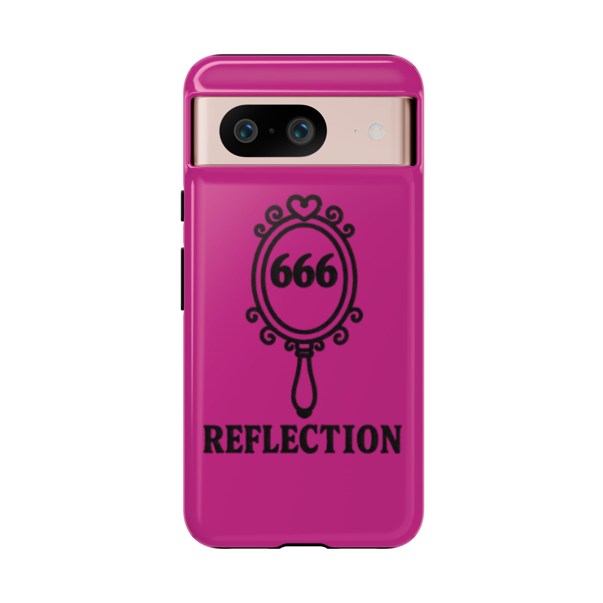 Black & Pink 666 Reflection Phone Case