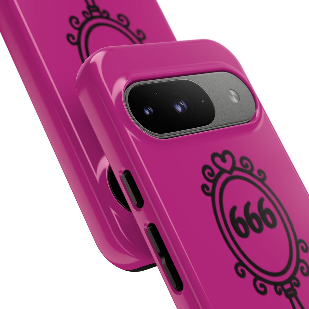 Black & Pink 666 Reflection Phone Case