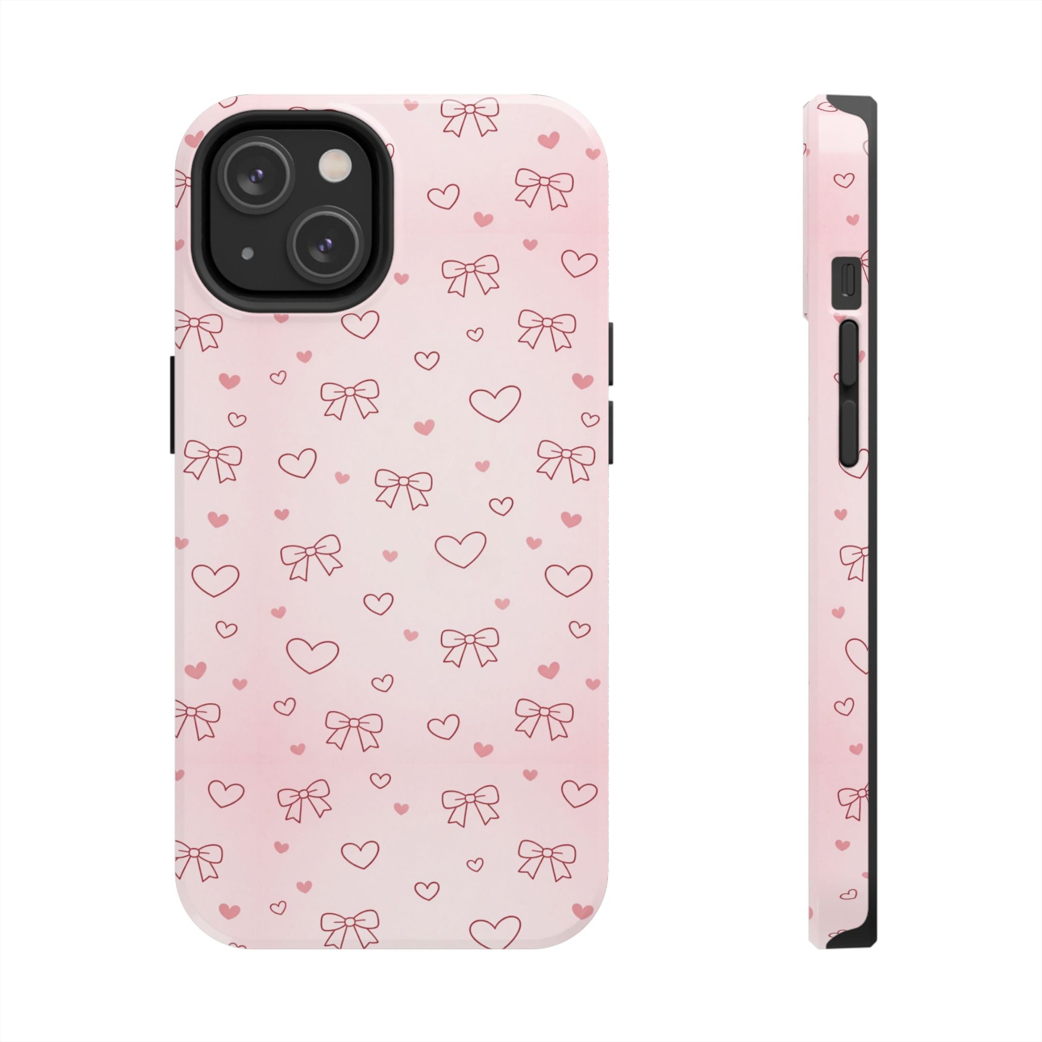 Pink Hearts & Bows Phone Case