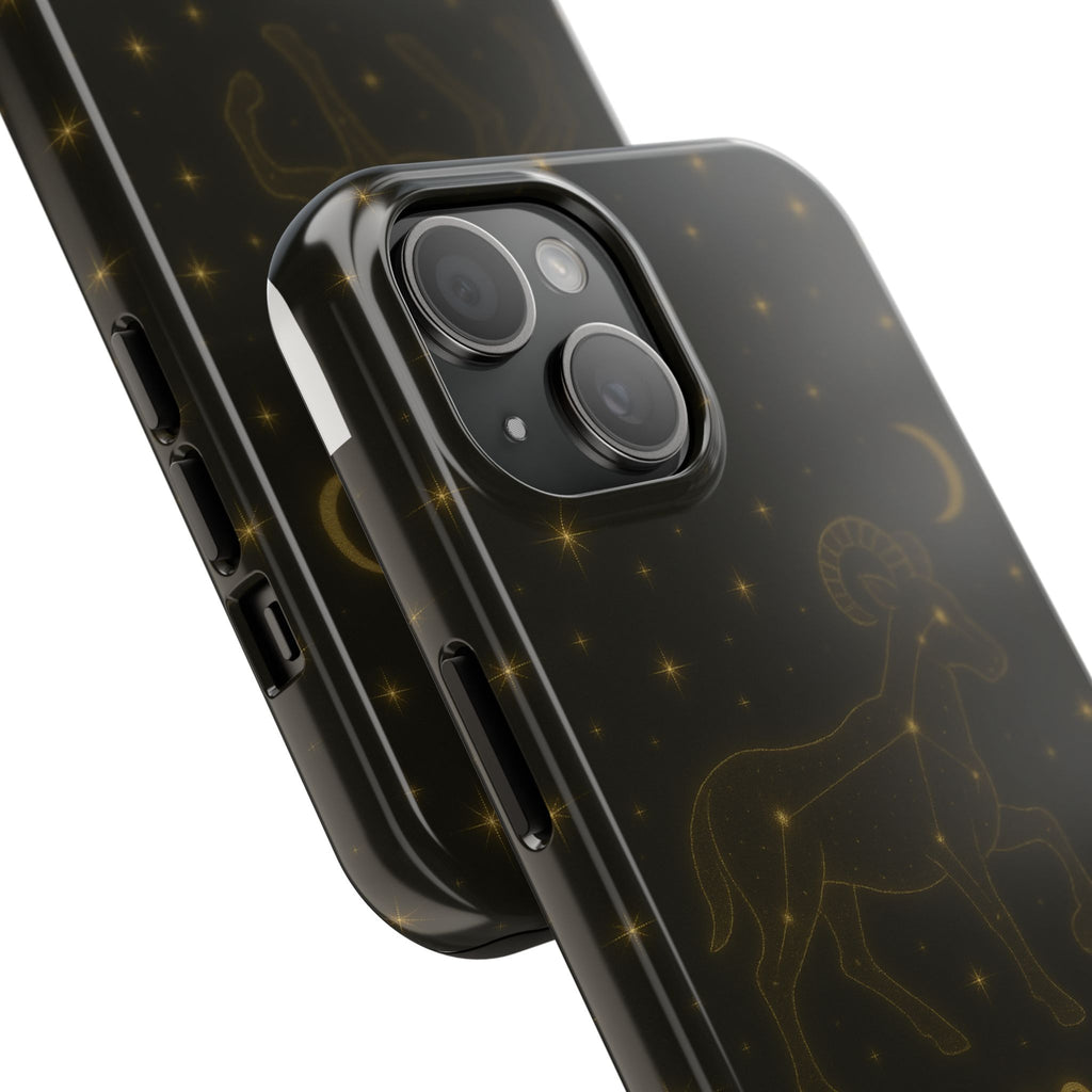 Aries Constellation Tough Phone Case — Zodiac Ram Star Map Design