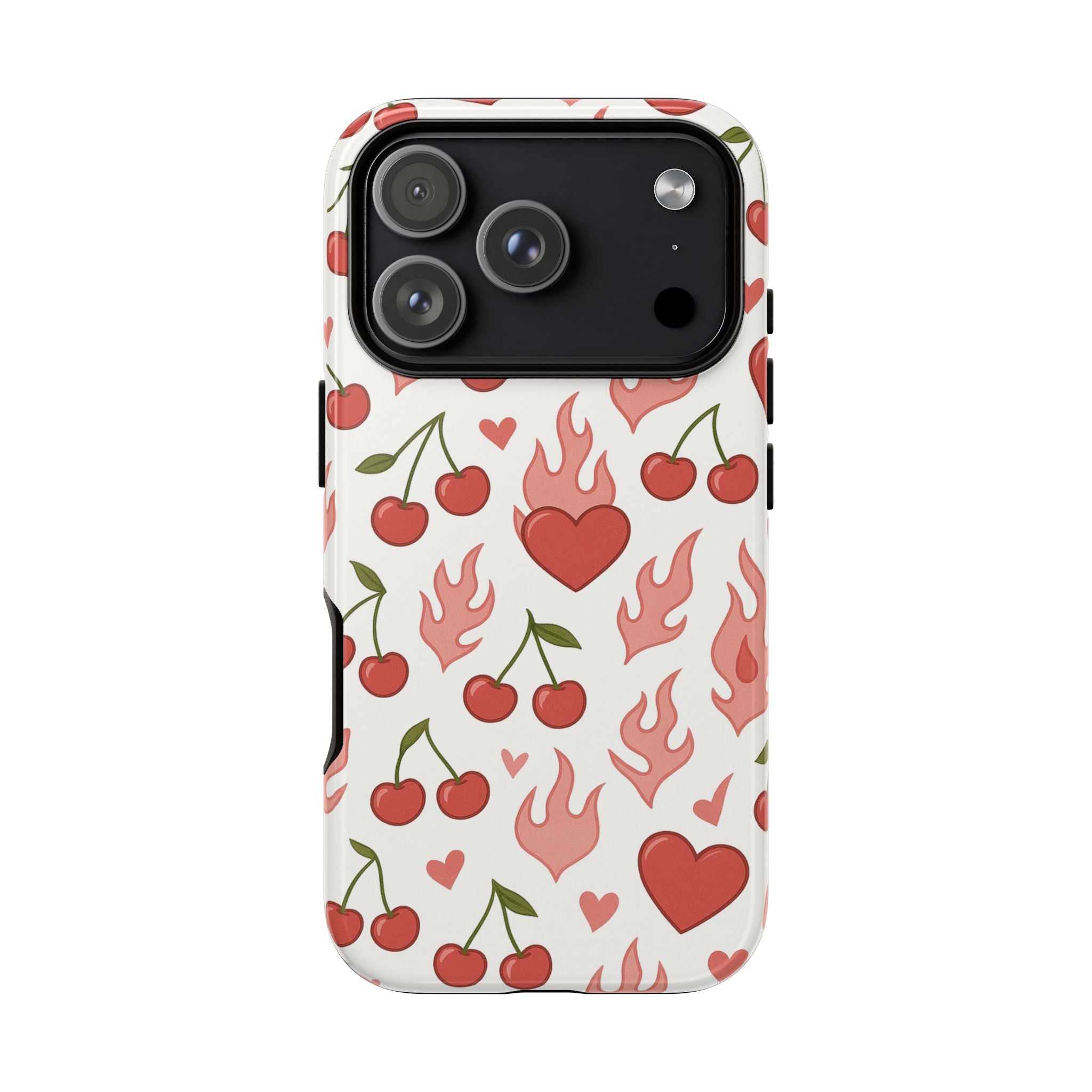 Pink Flaming Heart Phone Case