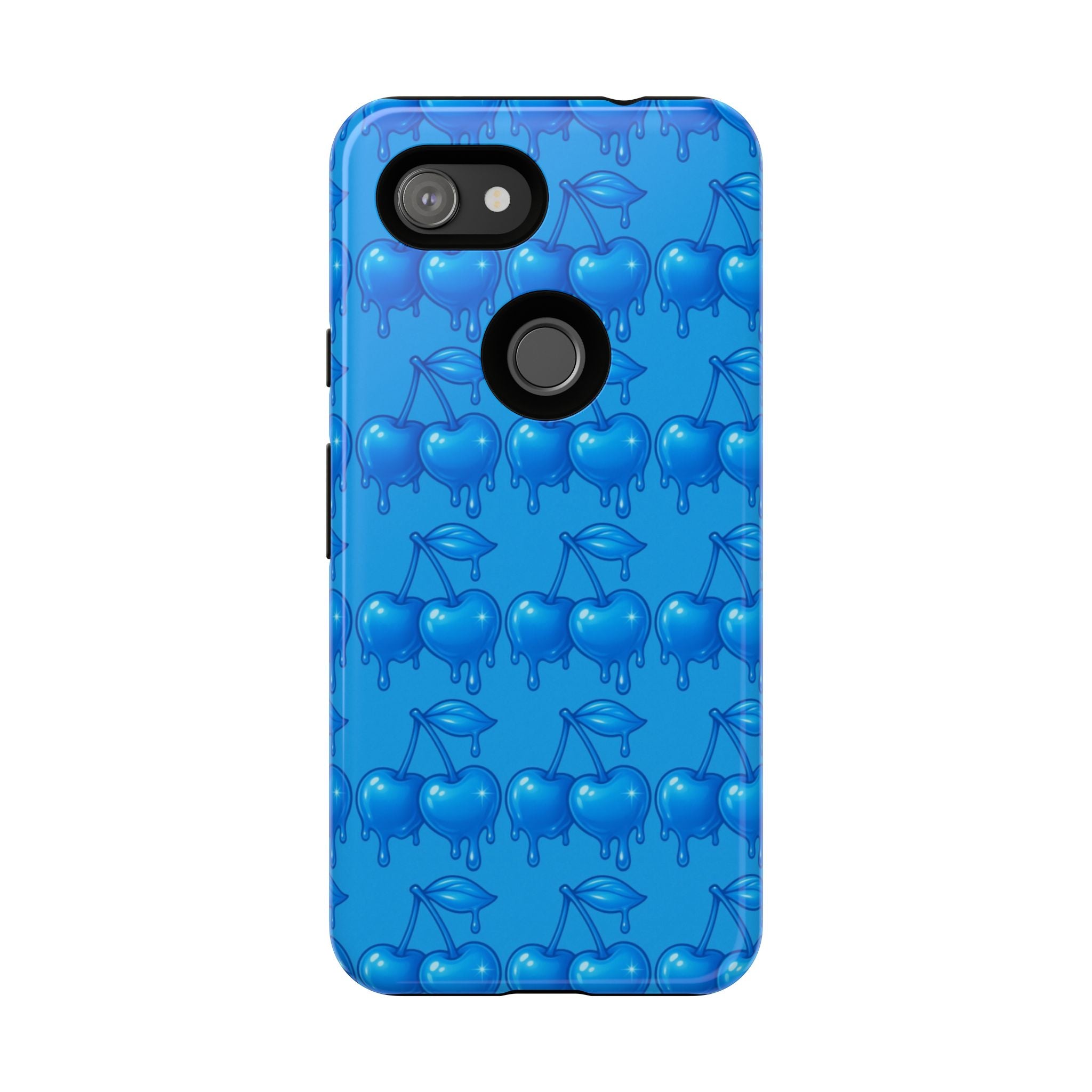 Blue Dripping Cherry Tough Phone Case