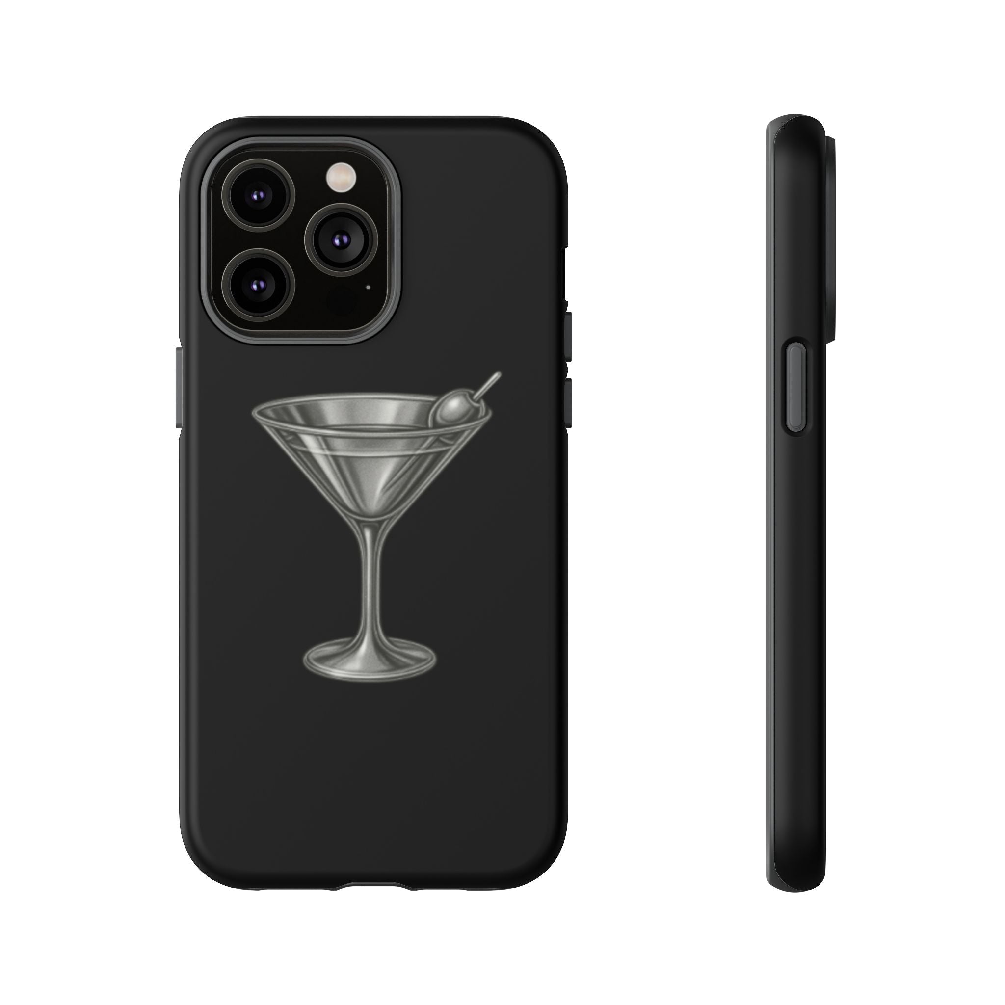 Silver Martini Tough Case Black