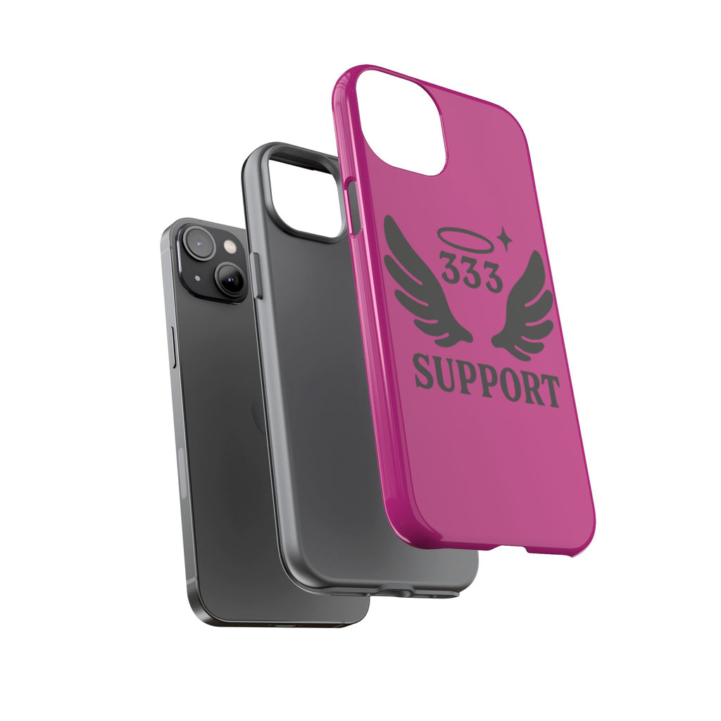 Black & Pink 333 Support Phone Case