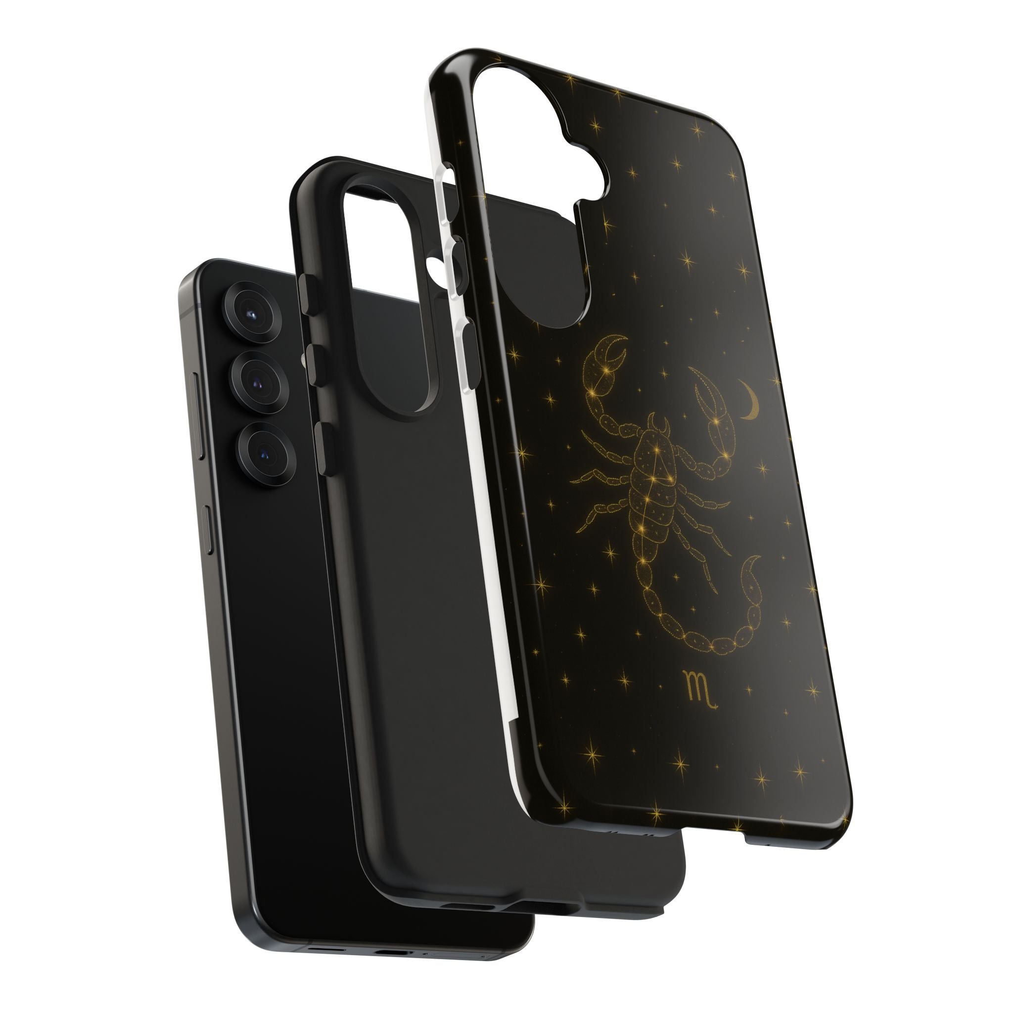 Scorpio Constellation Tough Phone Case — Black & Gold Zodiac Protection