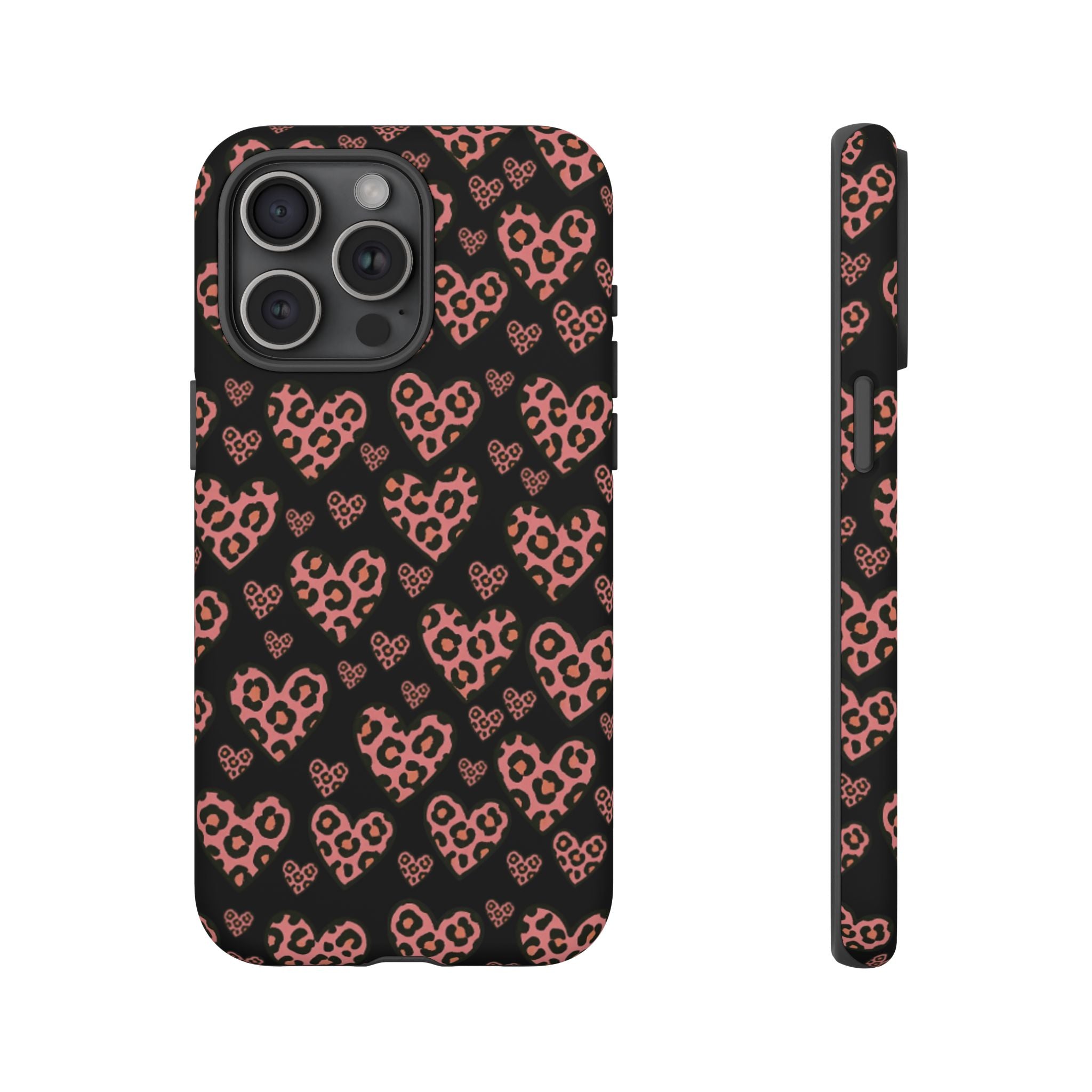 Leopard Heart Phone Case