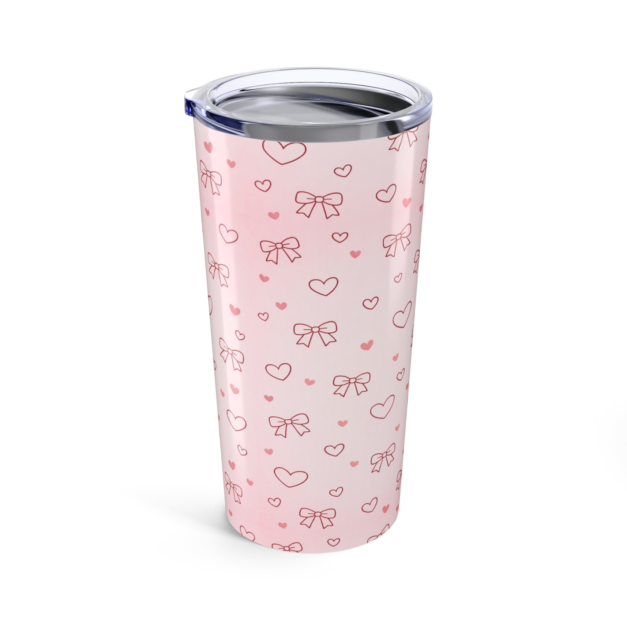 20oz Tumbler Insulated Hearts & Bows