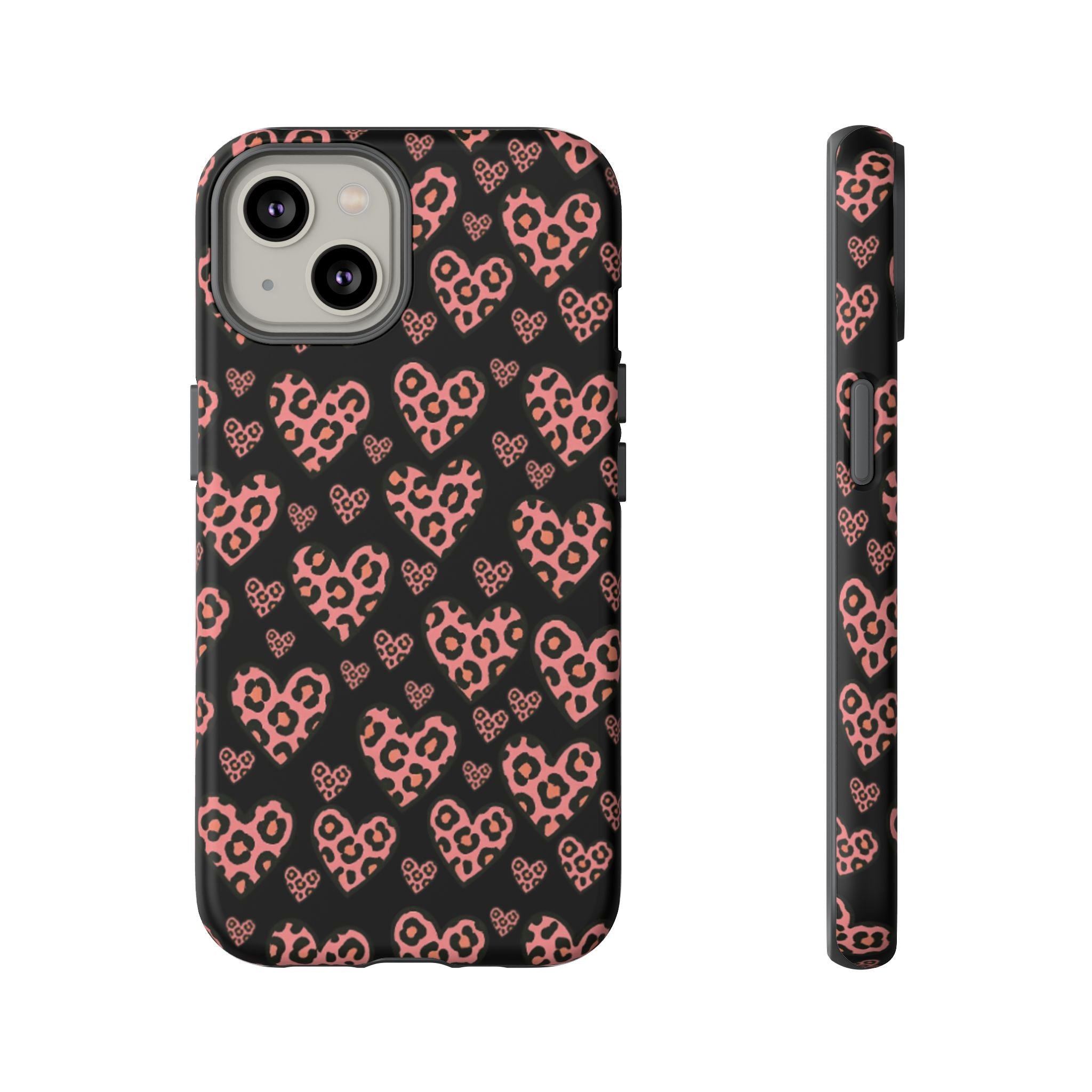 Leopard Heart Phone Case