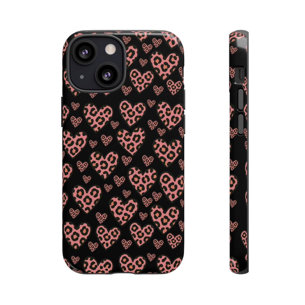 Leopard Heart Phone Case