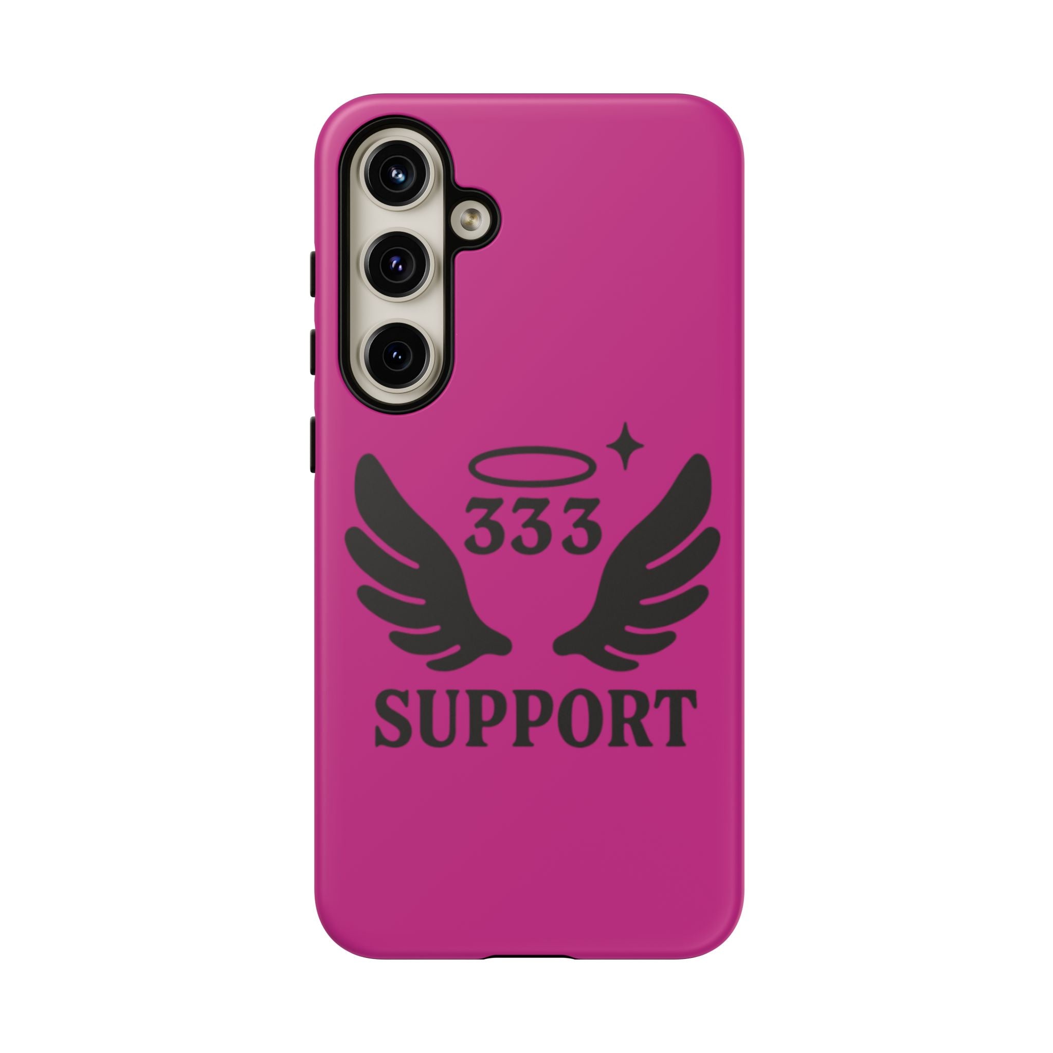 Black & Pink 333 Support Phone Case