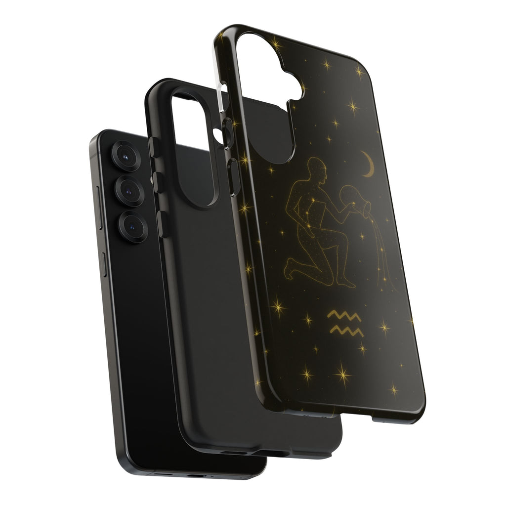 Aquarius Constellation Tough Phone Case — Zodiac Water-Bearer Astrology Design