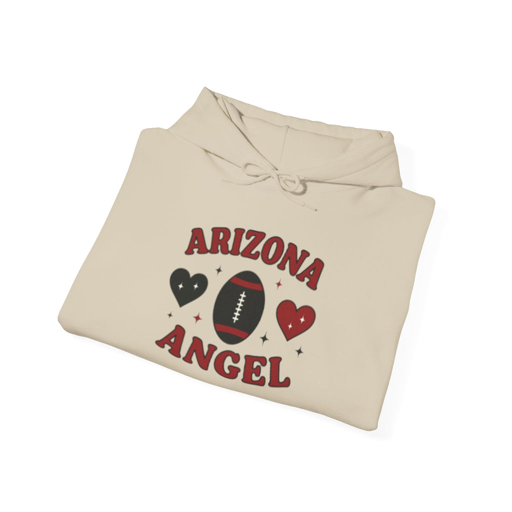 Arizona Angel Hoodie – Football Heart Graphic Pullover