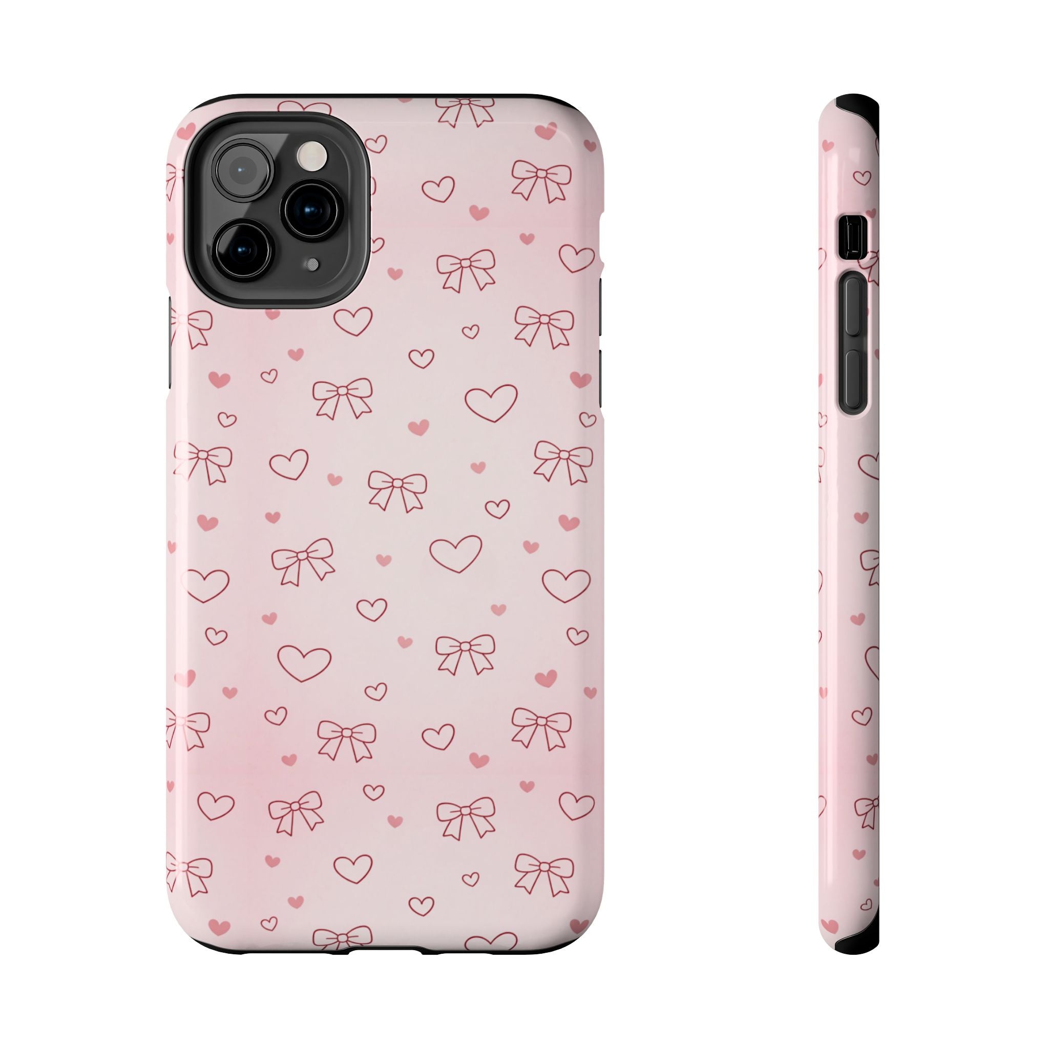 Pink Hearts & Bows Phone Case