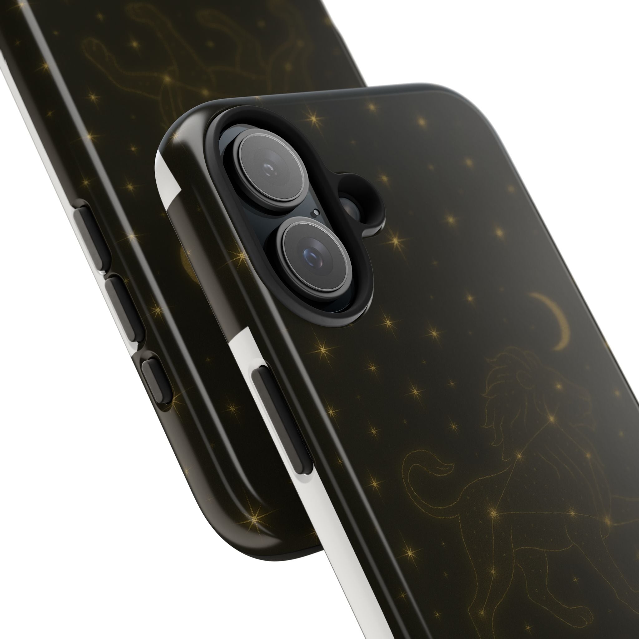 Leo Constellation Tough Phone Case — Zodiac Lion Design with Moon & Stars