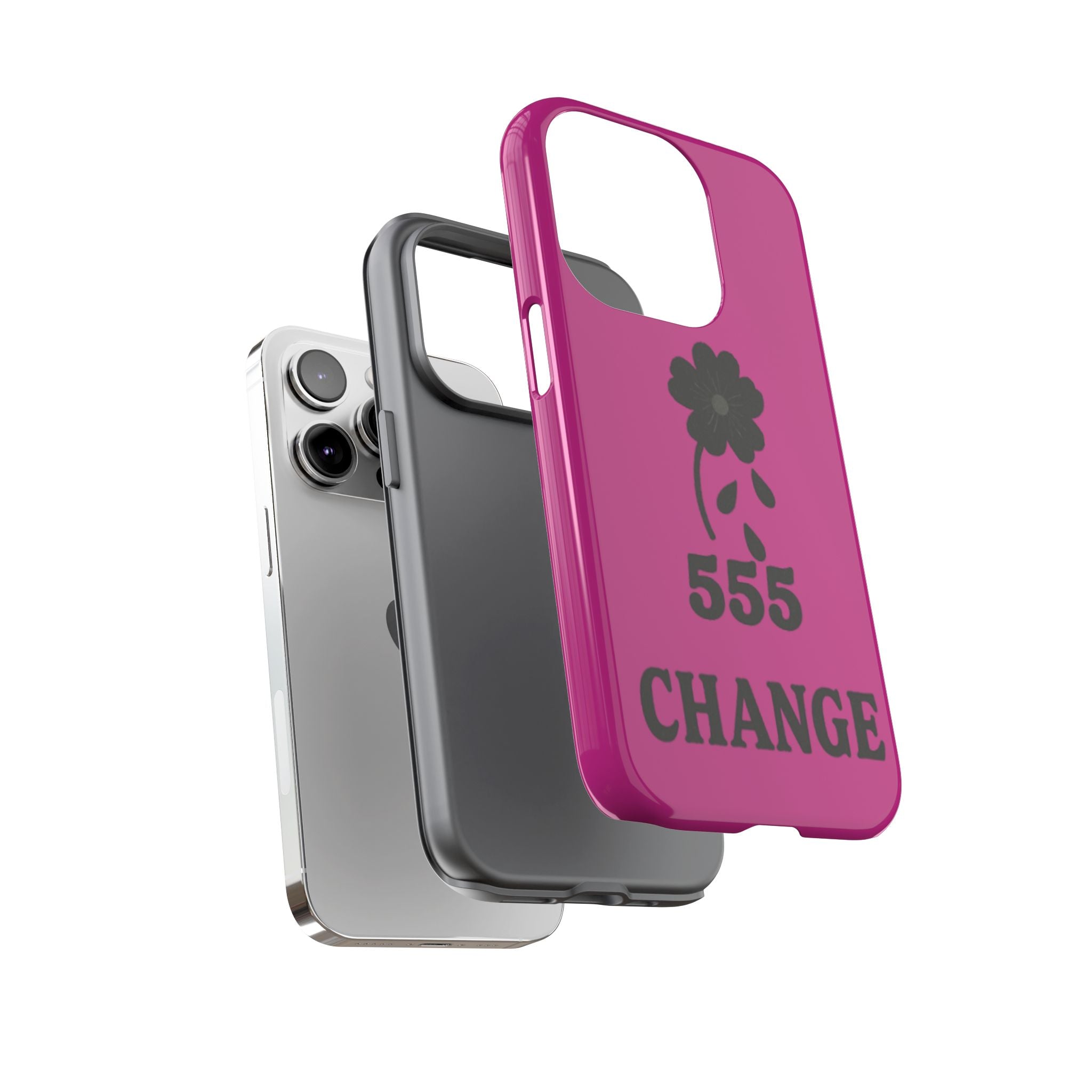 Black & Pink 555 Change Phone Case