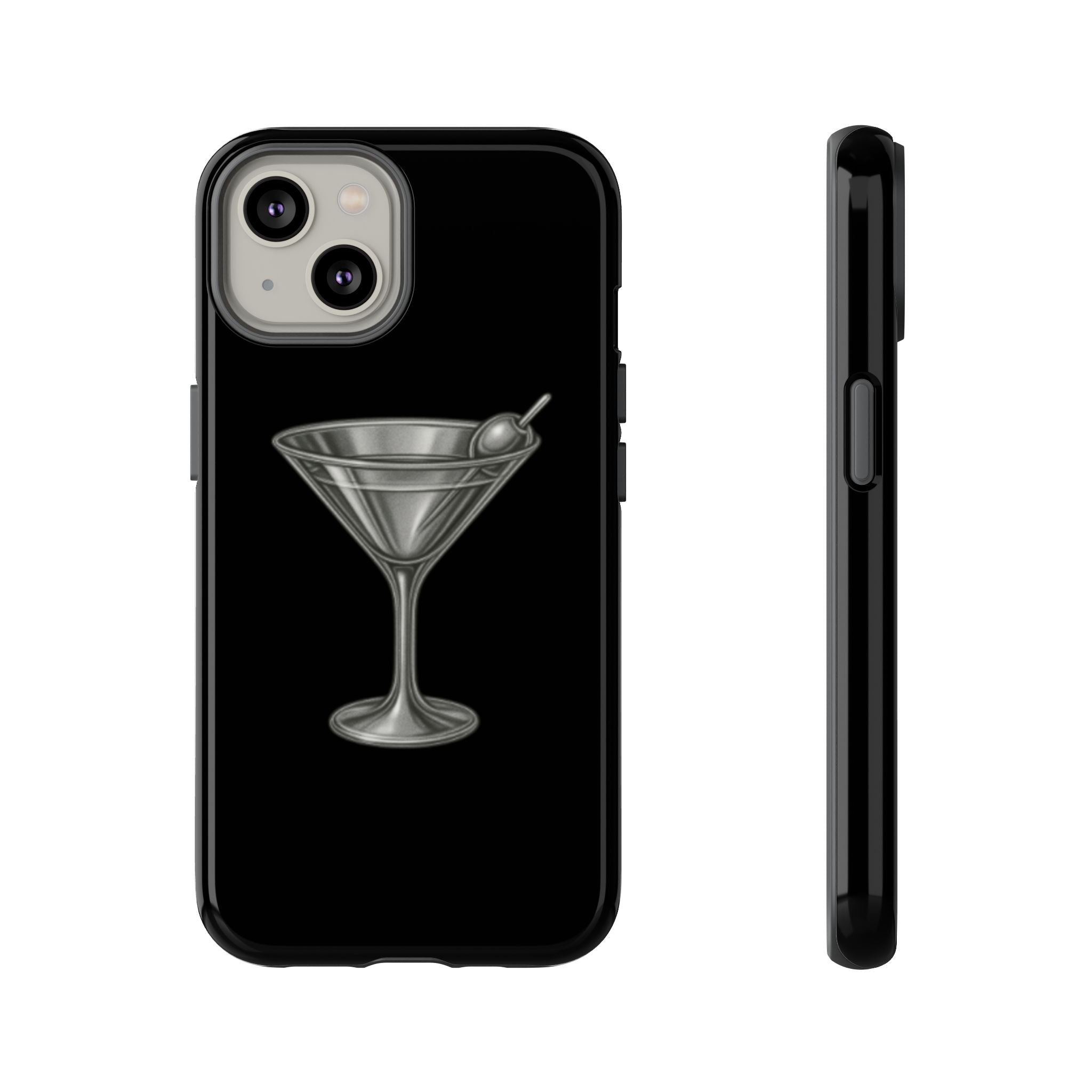 Silver Martini Tough Case Black