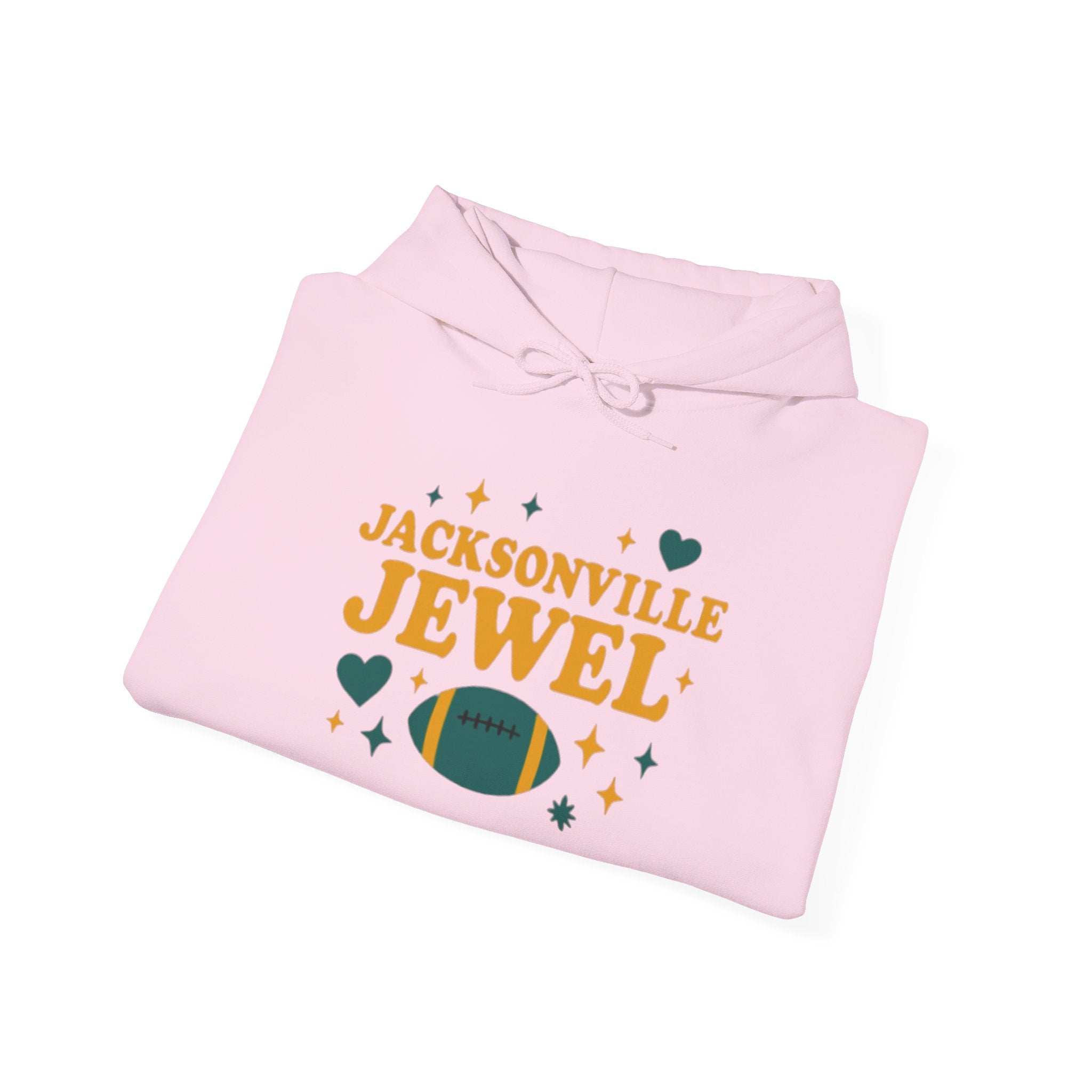 Jacksonville Jewel Football Hoodie — Retro Sparkle Fan Sweatshirt