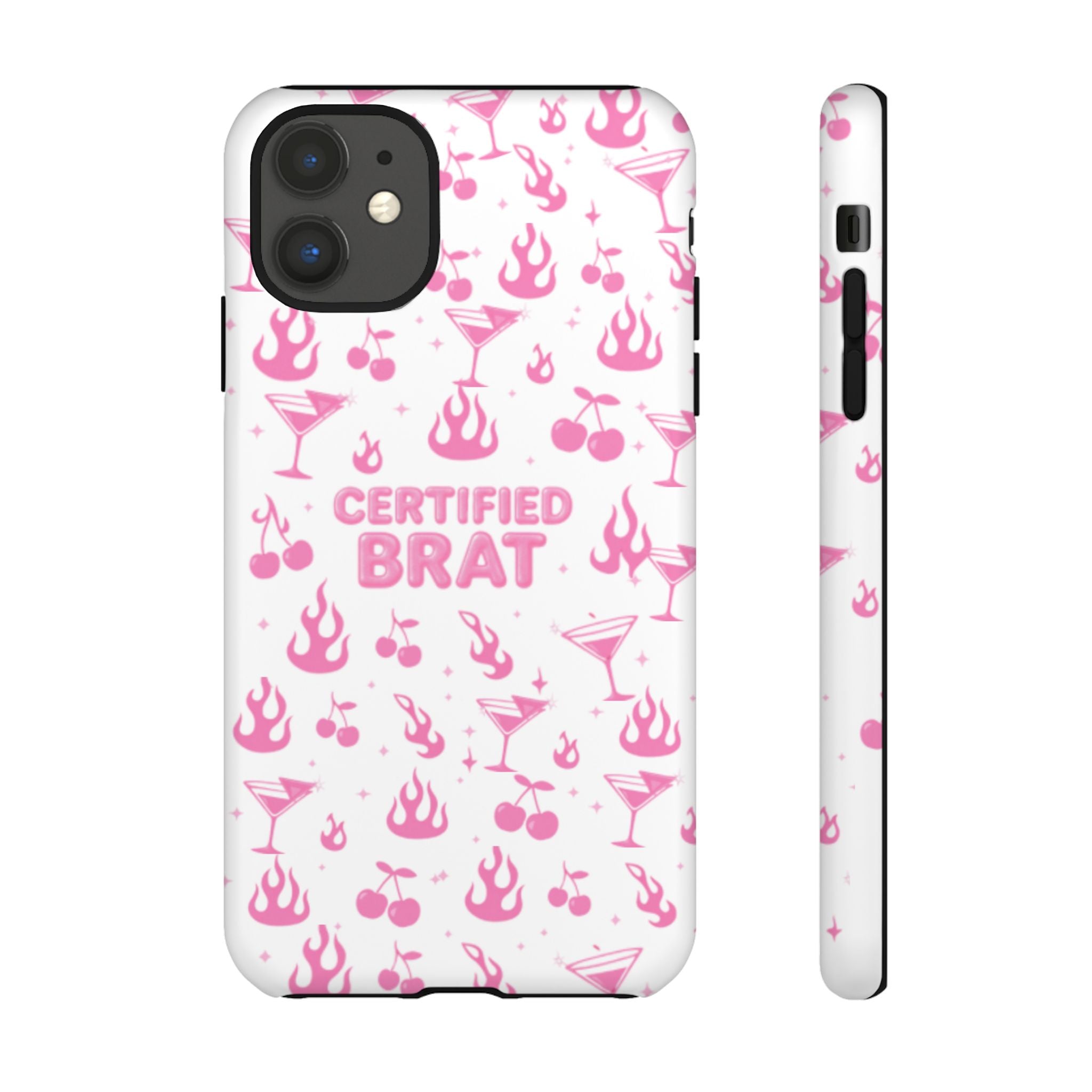 Certified Brat Pink Pattern Phone Case