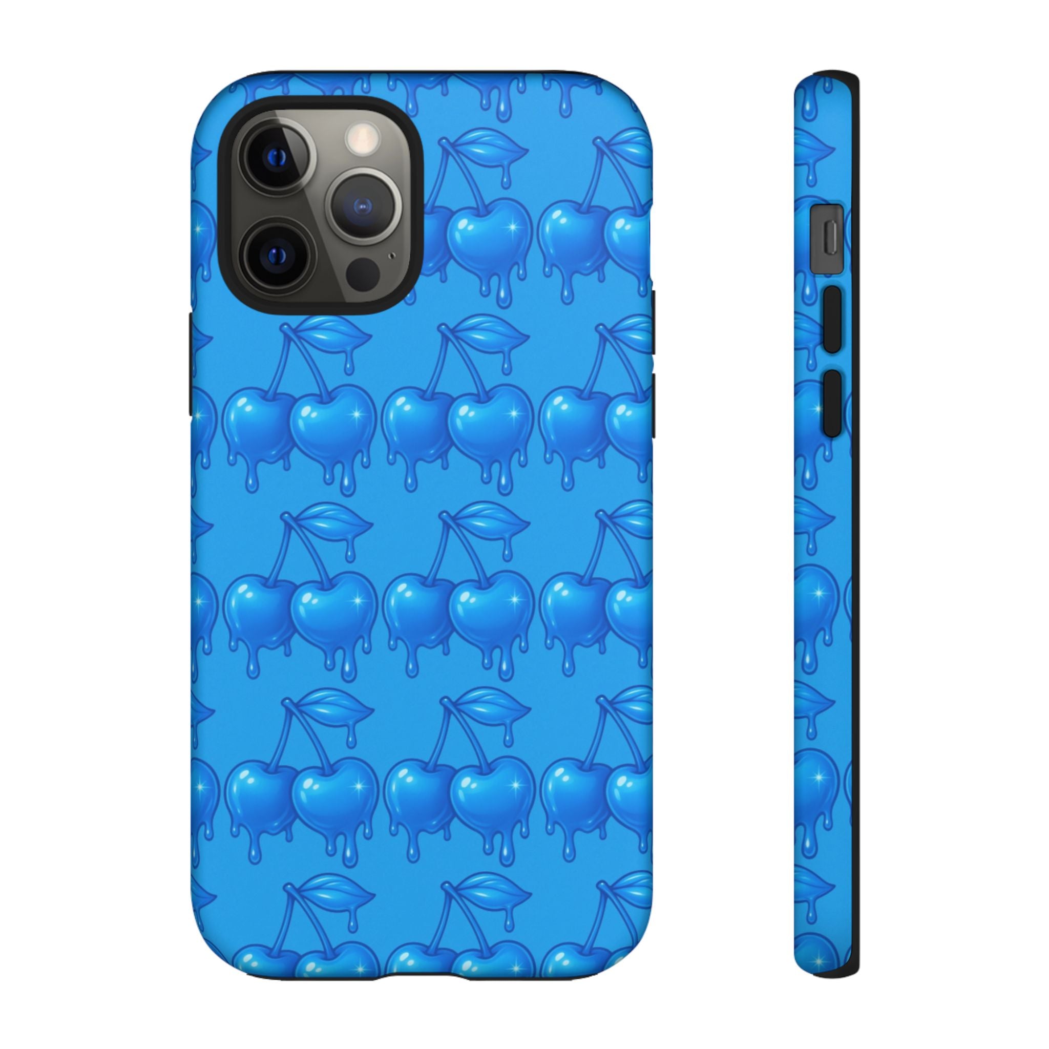 Blue Dripping Cherry Tough Phone Case