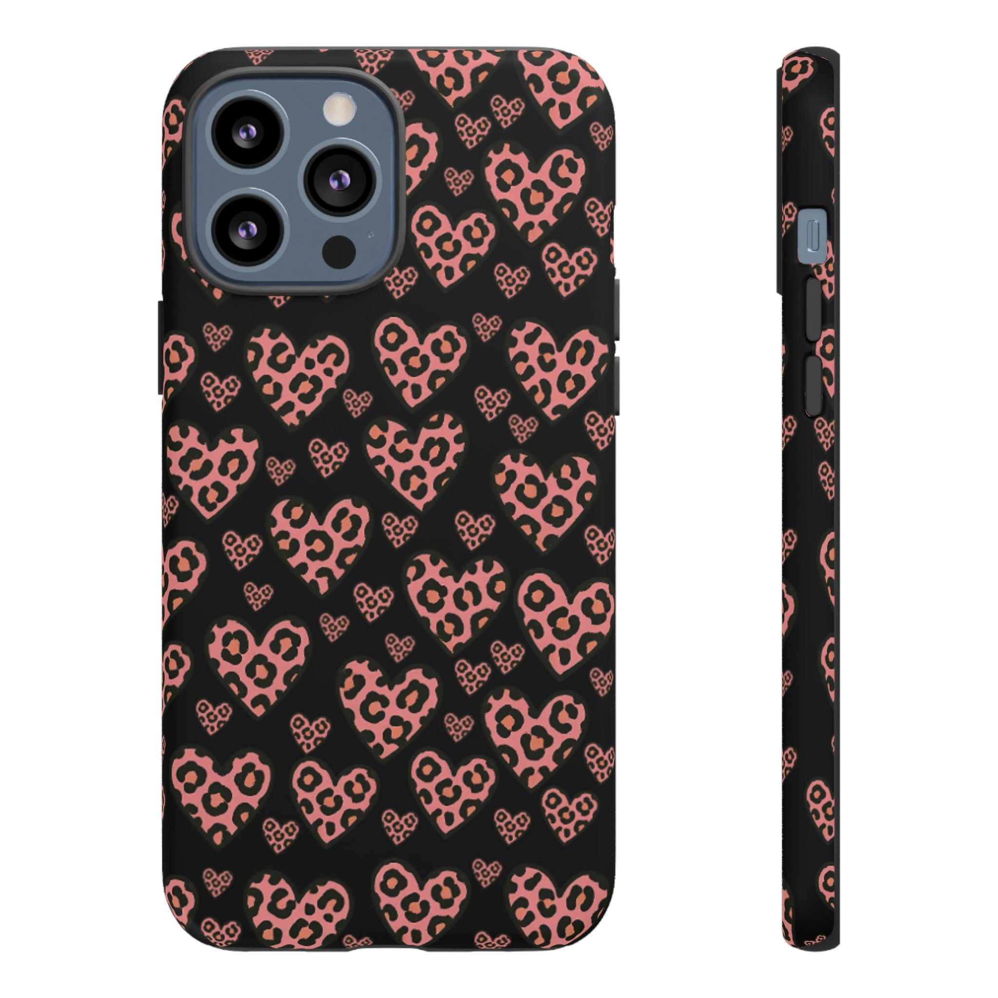 Leopard Heart Phone Case