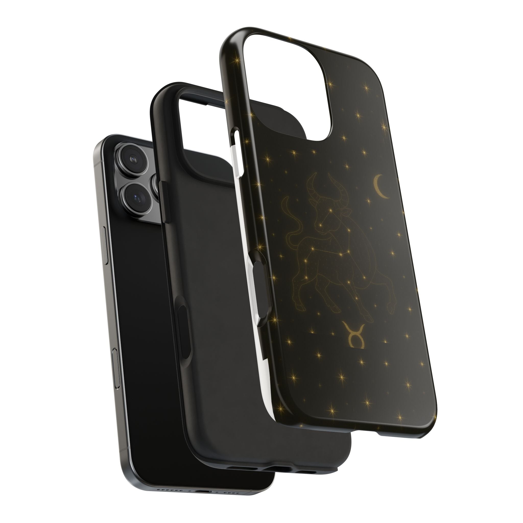Taurus Constellation Tough Phone Case — Gold Zodiac Bull Phone Case