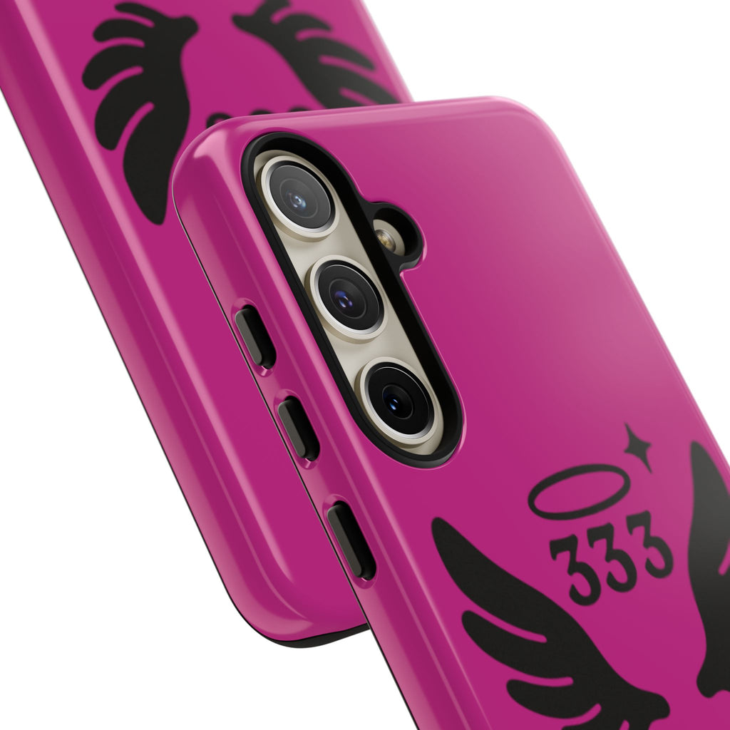 Black & Pink 333 Support Phone Case