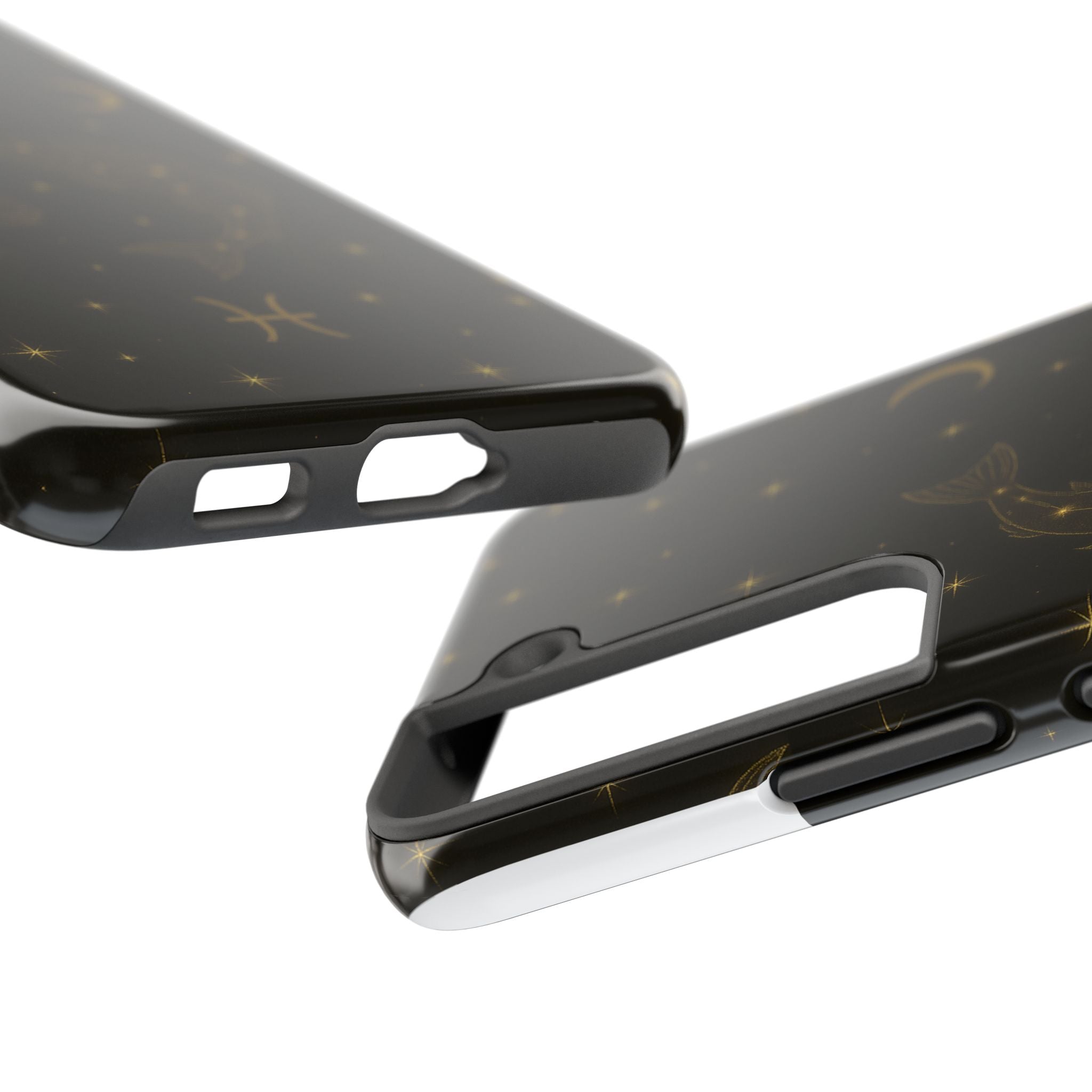 Pisces Zodiac Tough Phone Case — Gold Koi Constellation Design