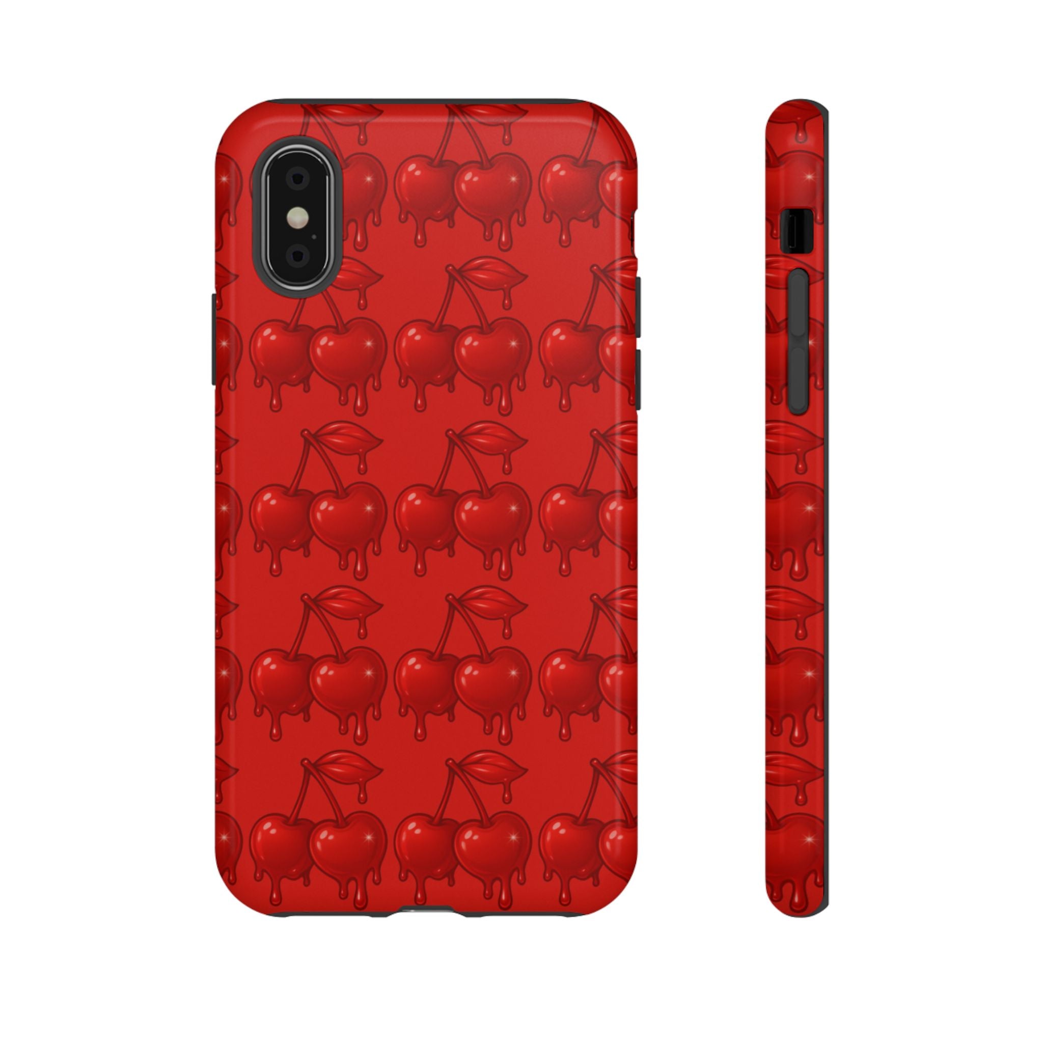 Red Dripping Cherry Phone Case