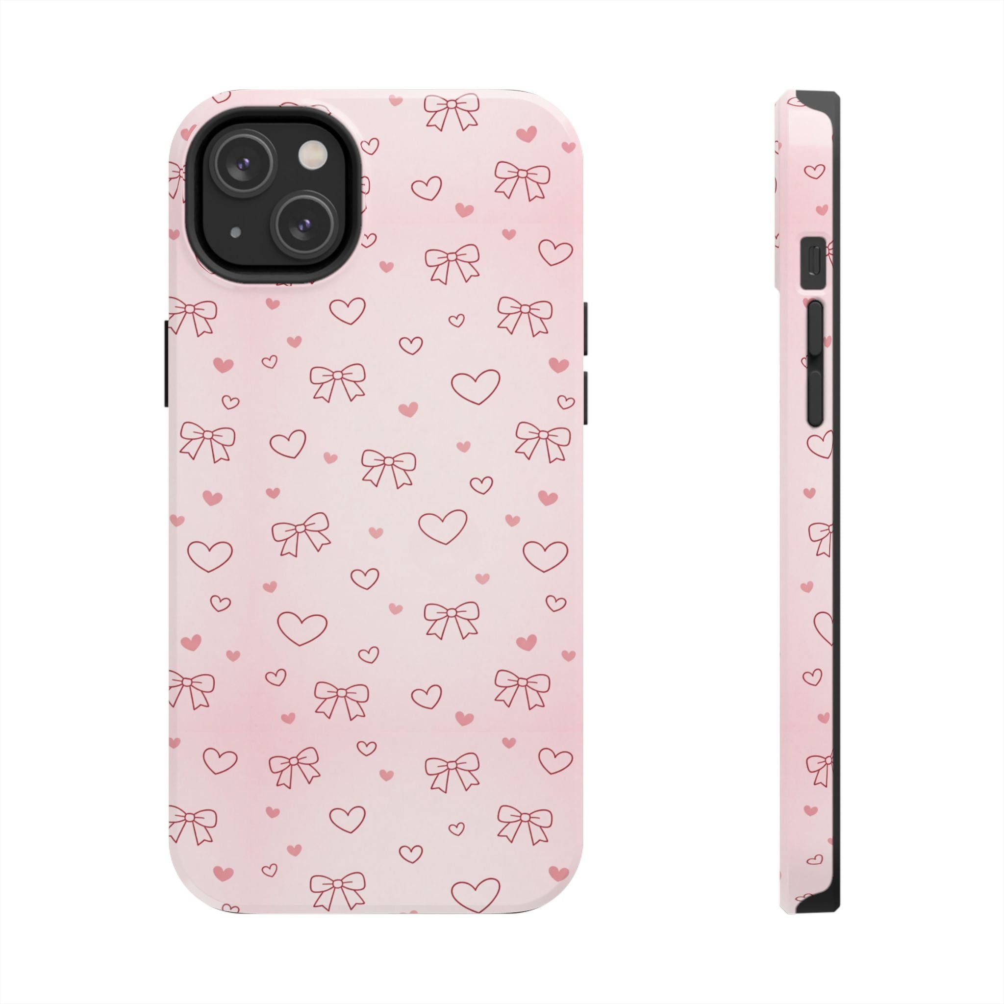 Pink Hearts & Bows Phone Case