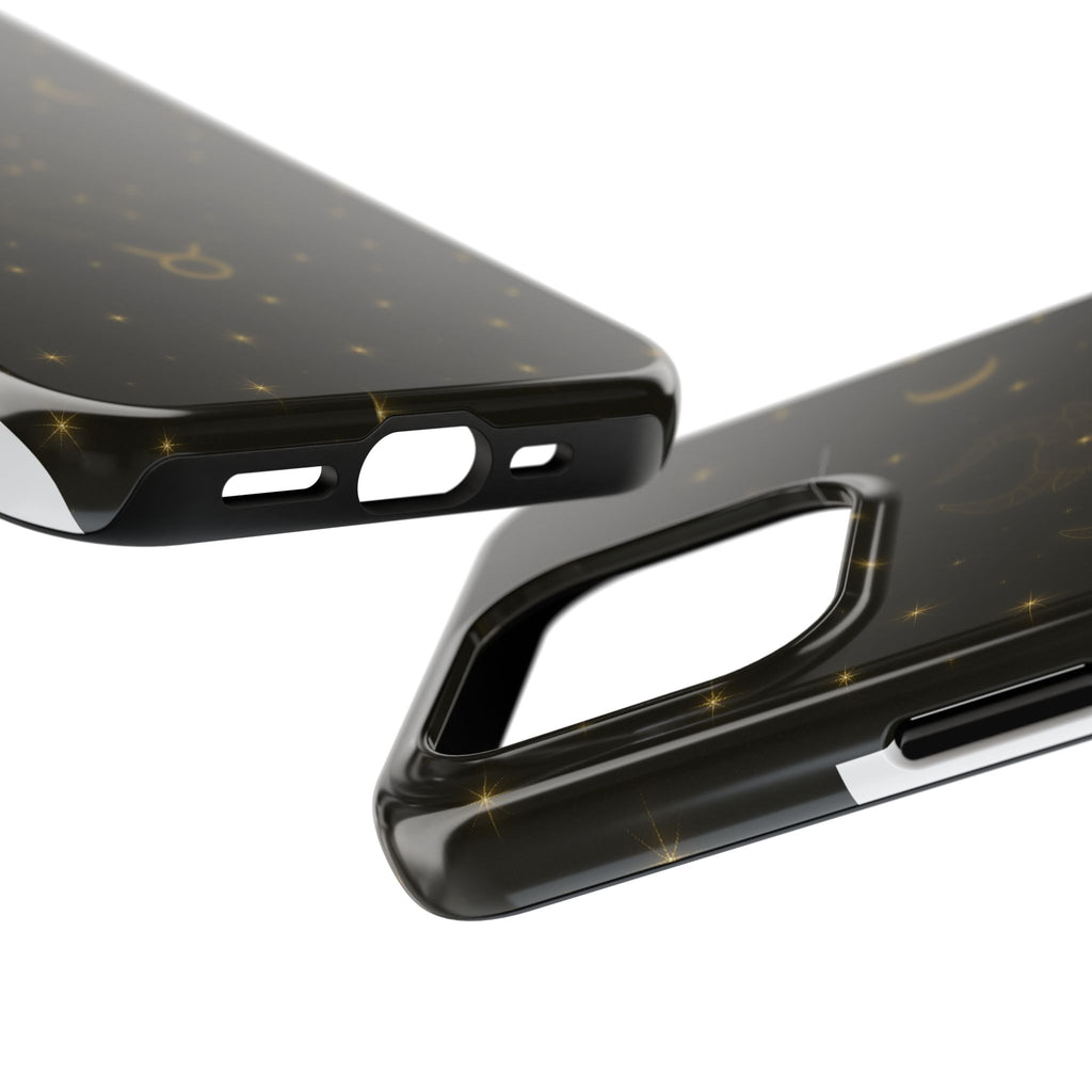 Taurus Constellation Tough Phone Case — Gold Zodiac Bull Phone Case