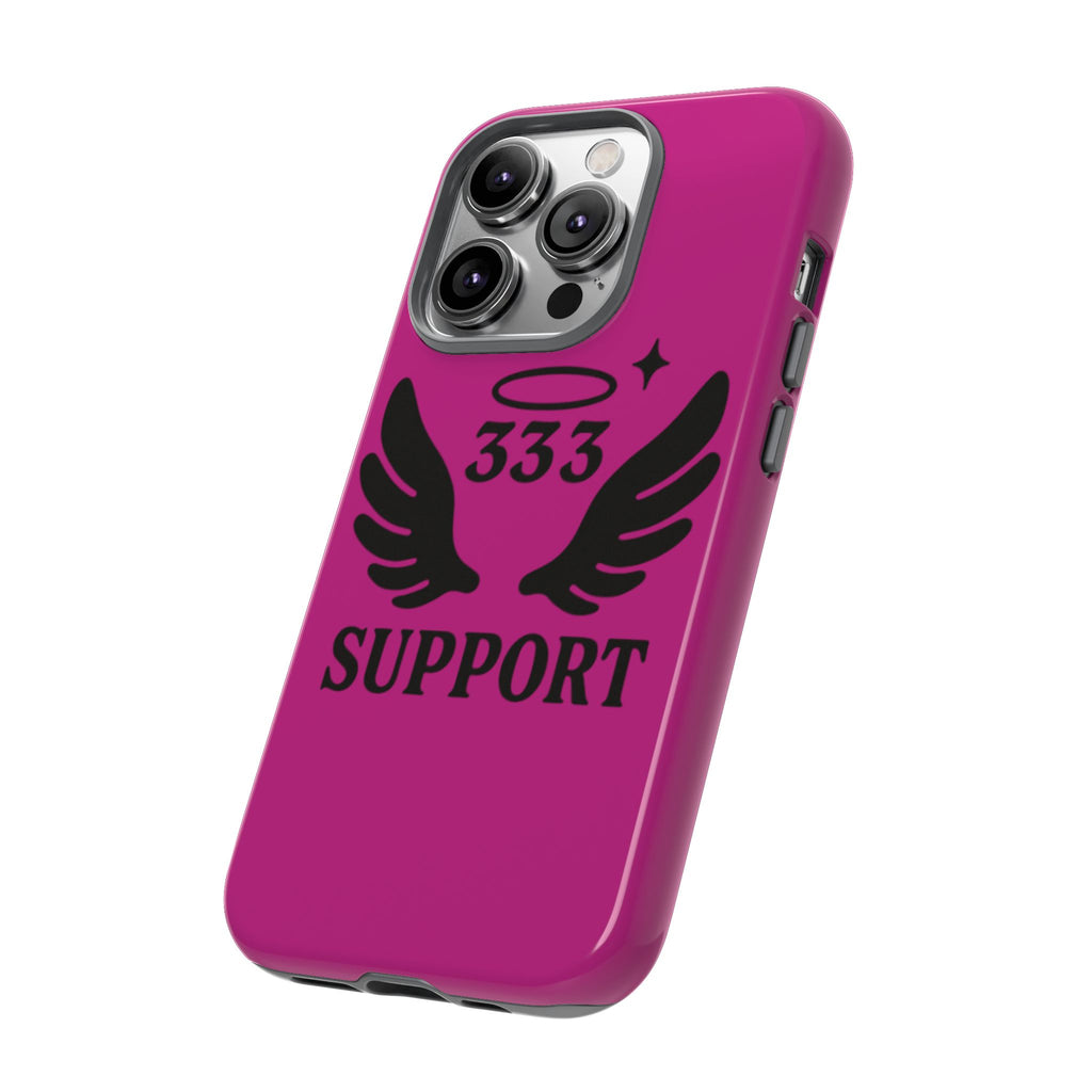 Black & Pink 333 Support Phone Case