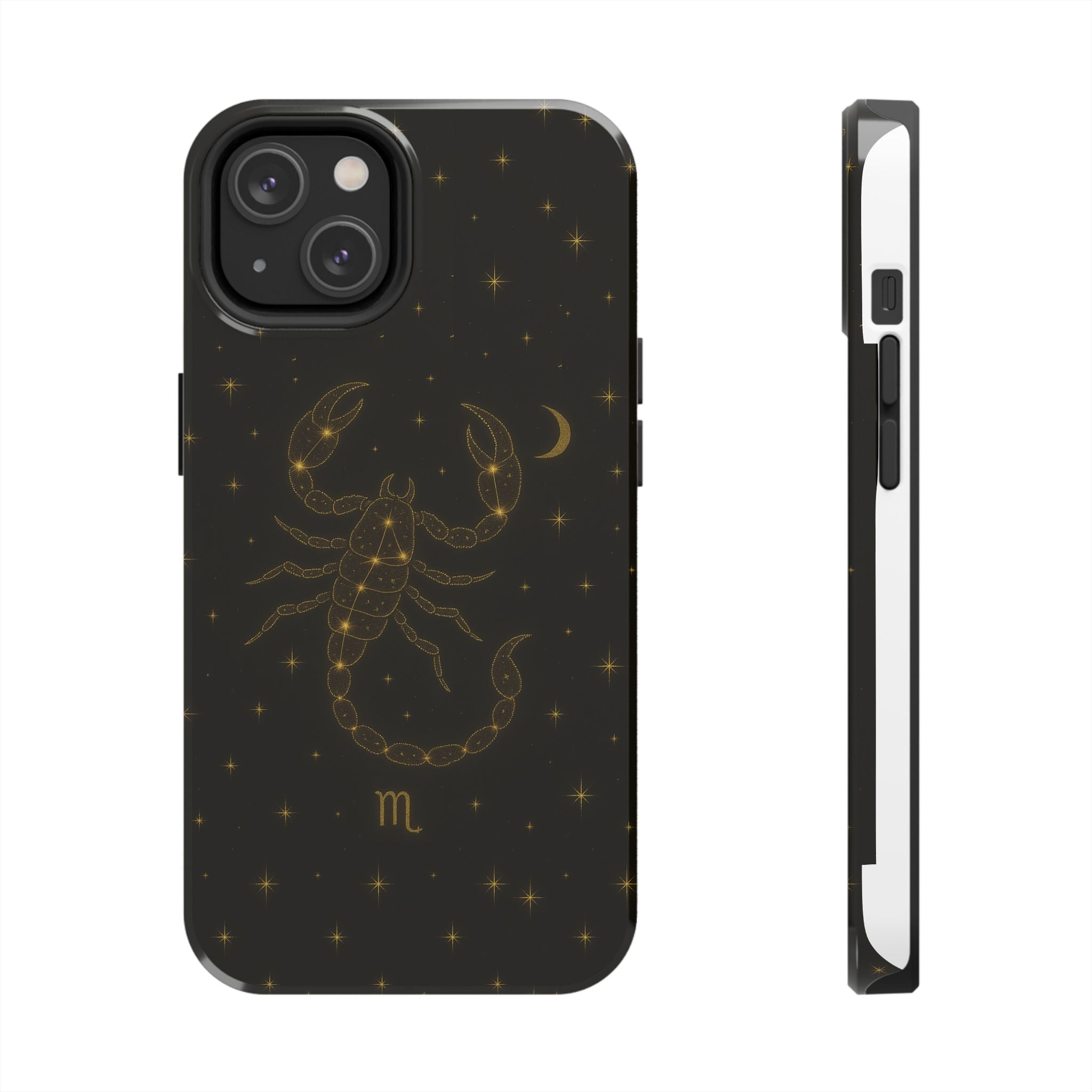 Scorpio Constellation Tough Phone Case — Black & Gold Zodiac Protection