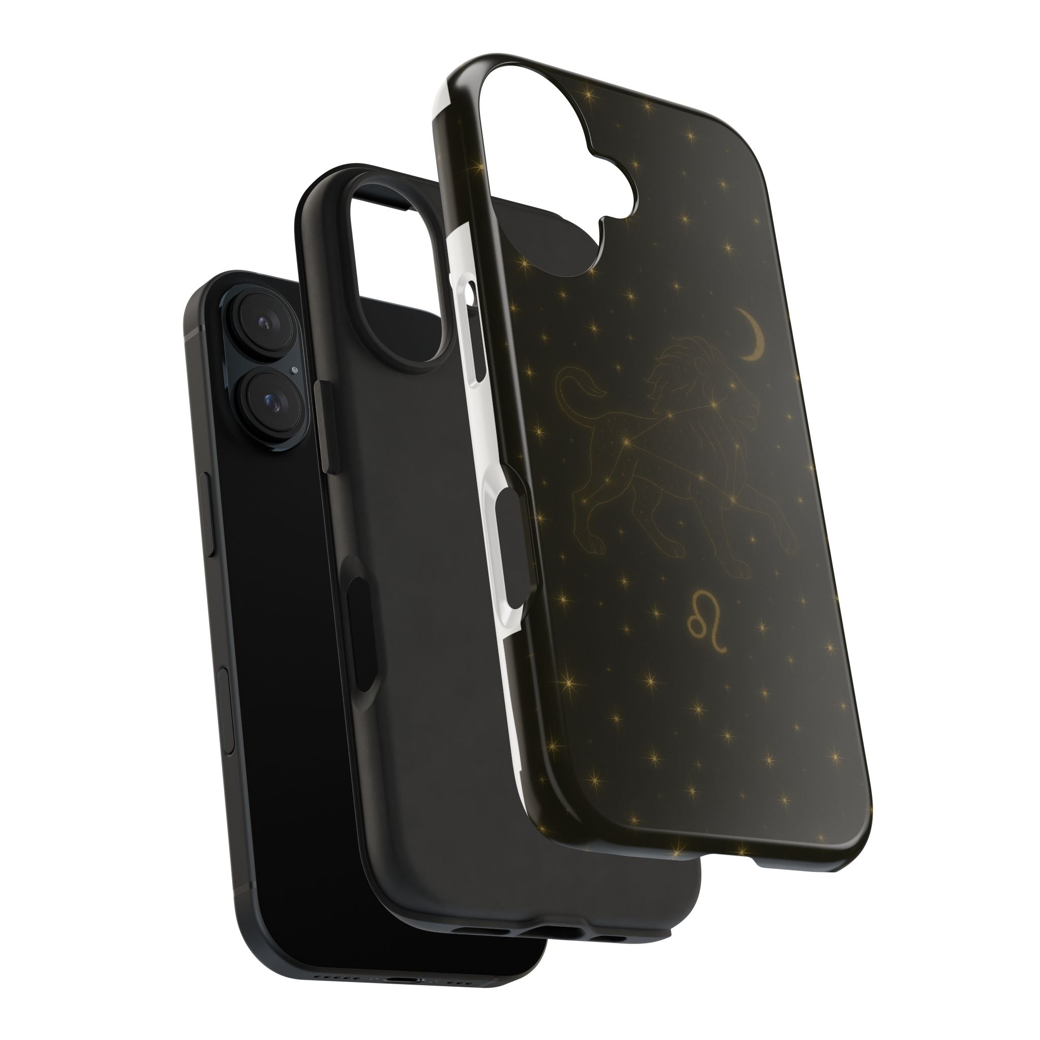 Leo Constellation Tough Phone Case — Zodiac Lion Design with Moon & Stars