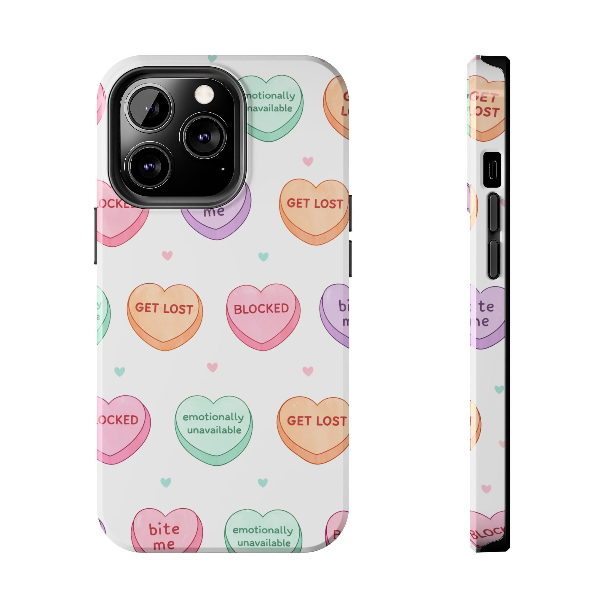 Candy Hearts Phone Case