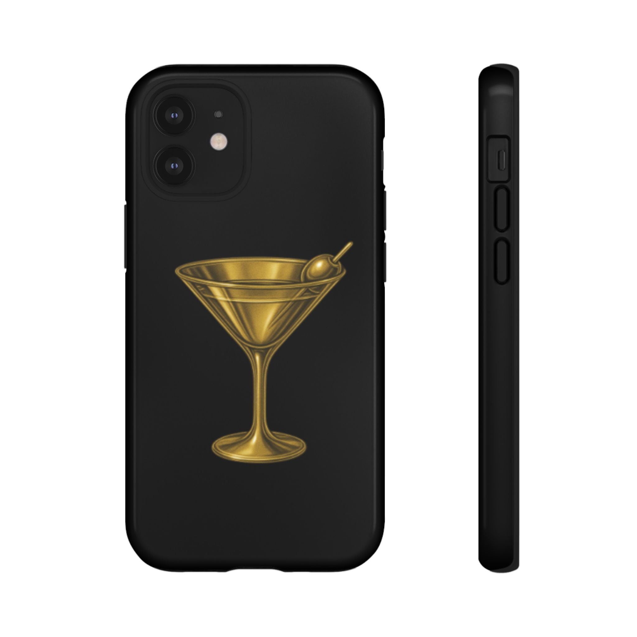 Gold Martini Tough Case Black