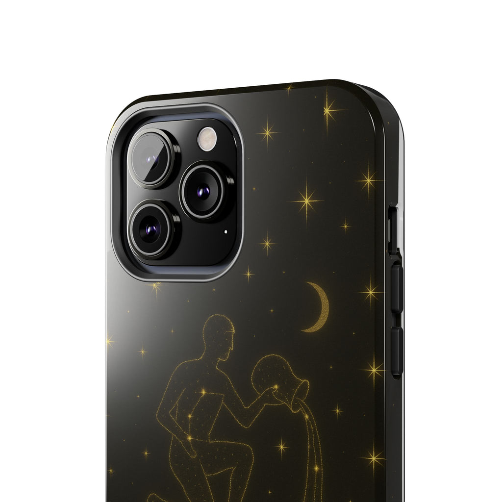 Aquarius Constellation Tough Phone Case — Zodiac Water-Bearer Astrology Design