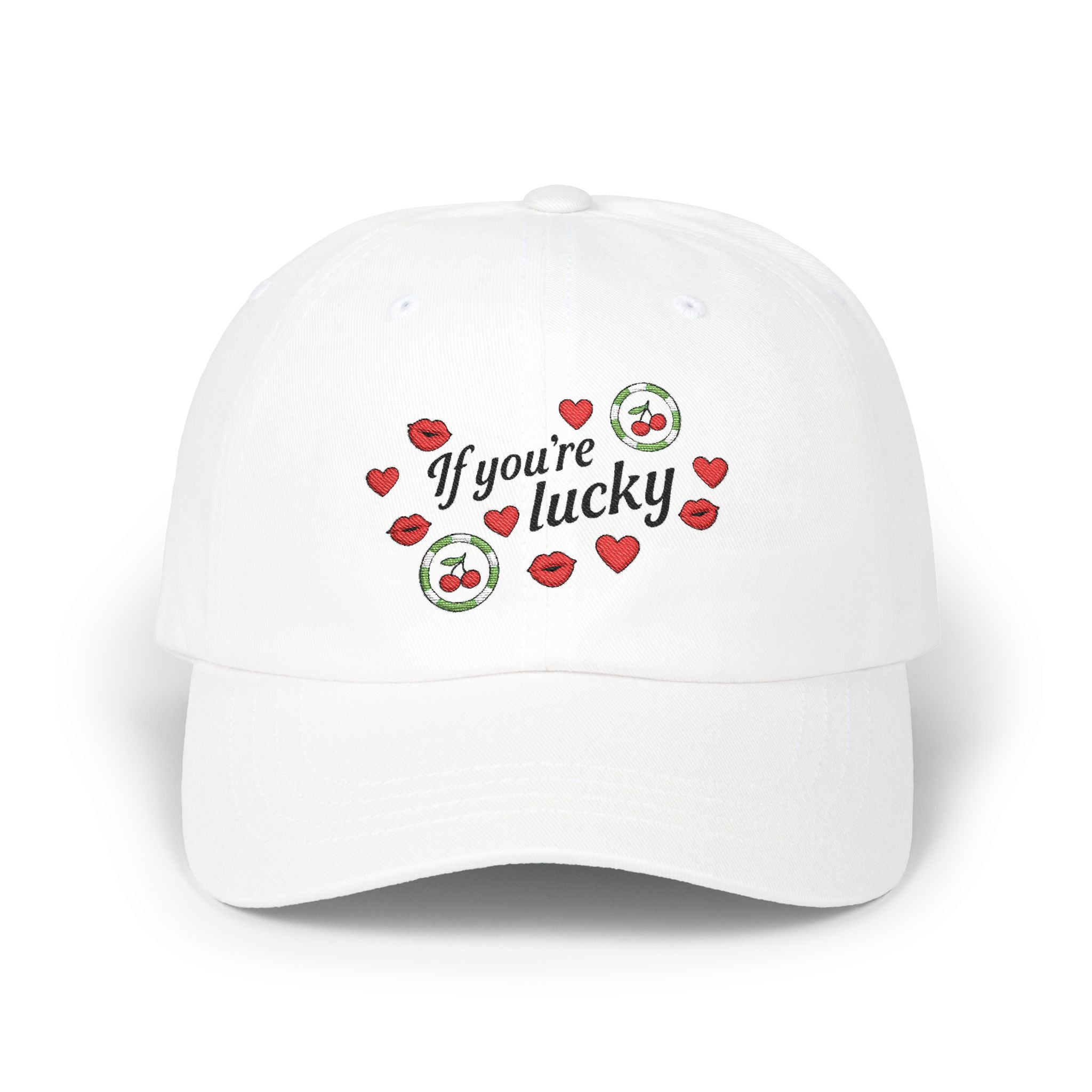 'If You’re Lucky’ Graphic Dad Cap