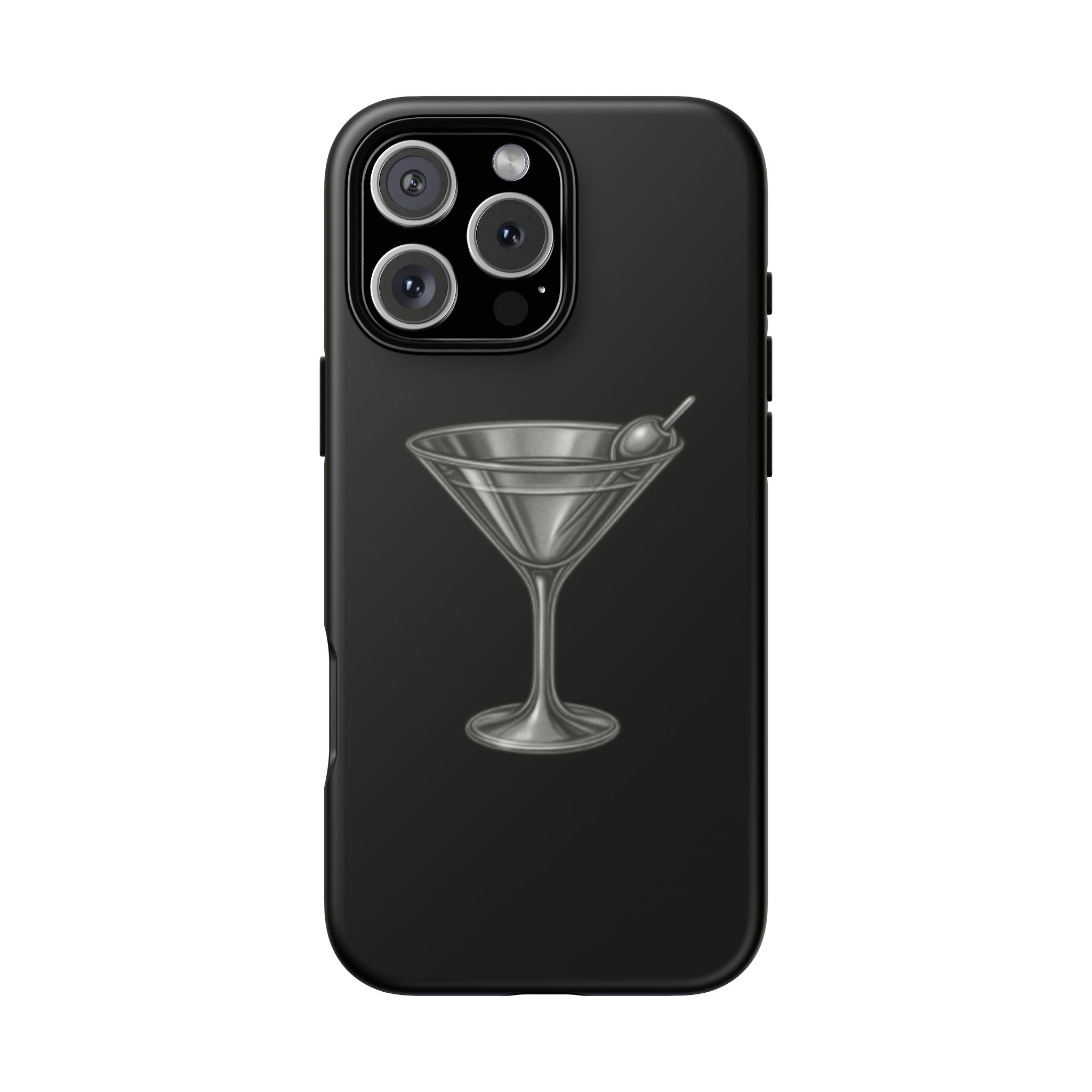 Silver Martini Tough Case Black