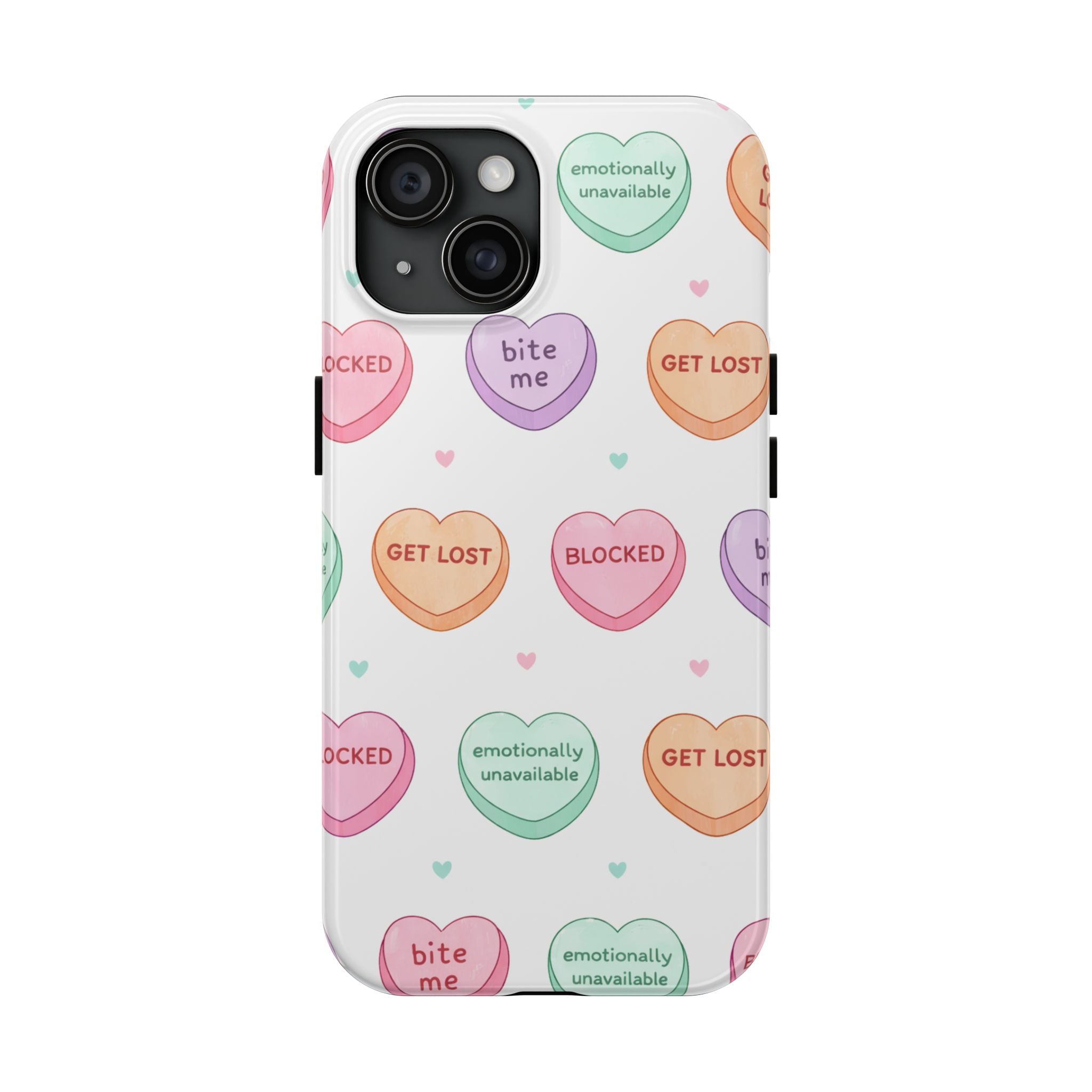 Candy Hearts Phone Case
