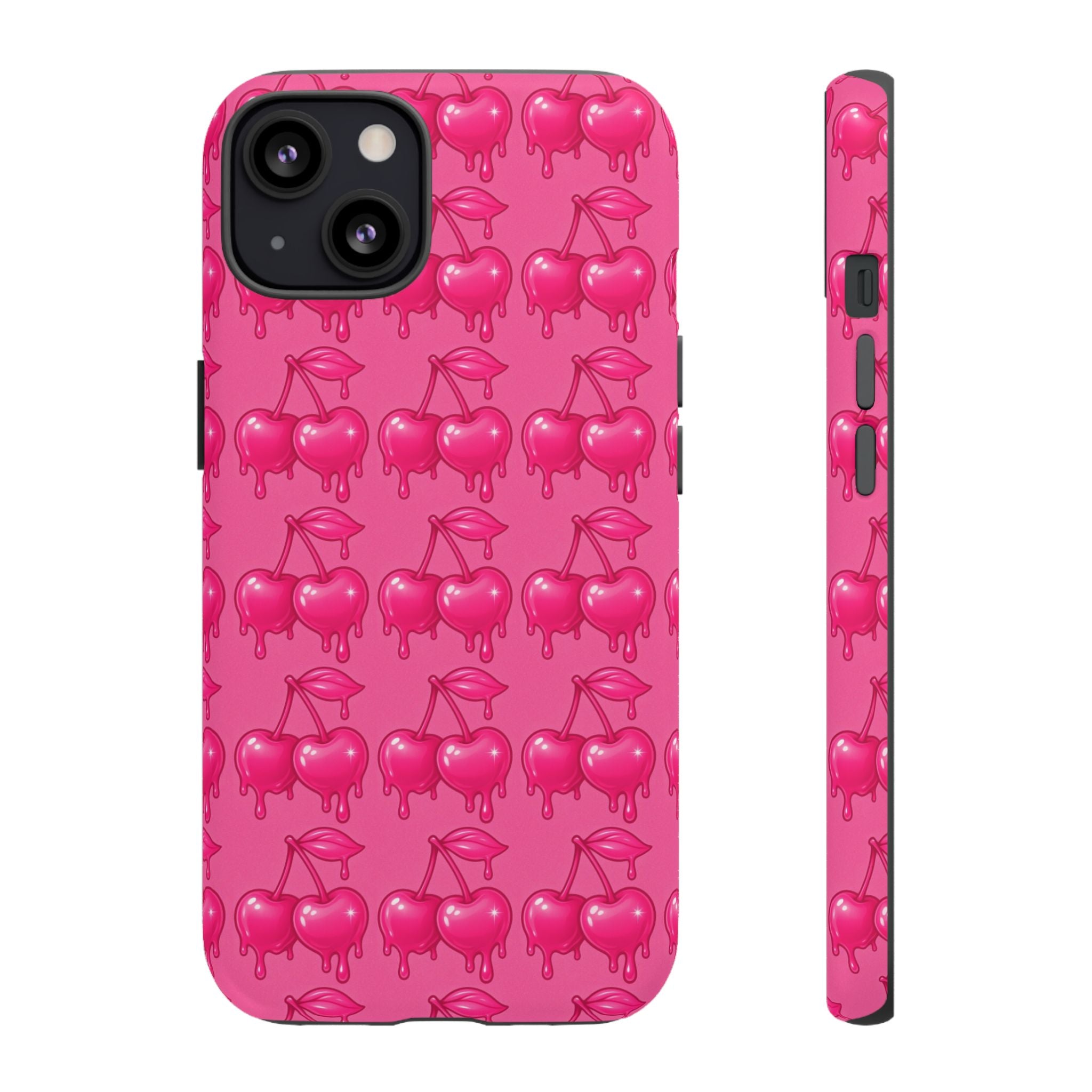 Pink Dripping Cherry Tough Phone Case