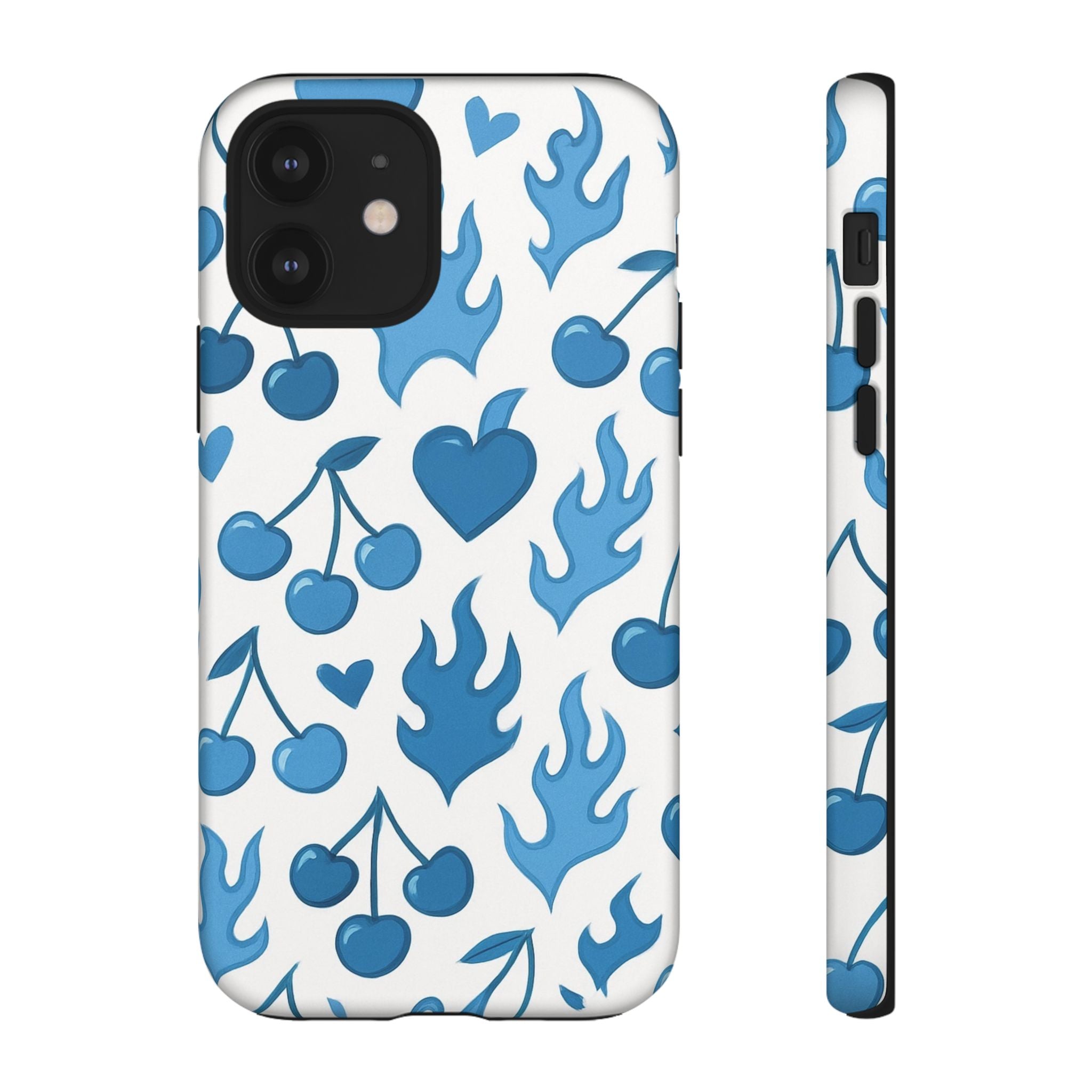 Blue Flaming Heart Phone Case
